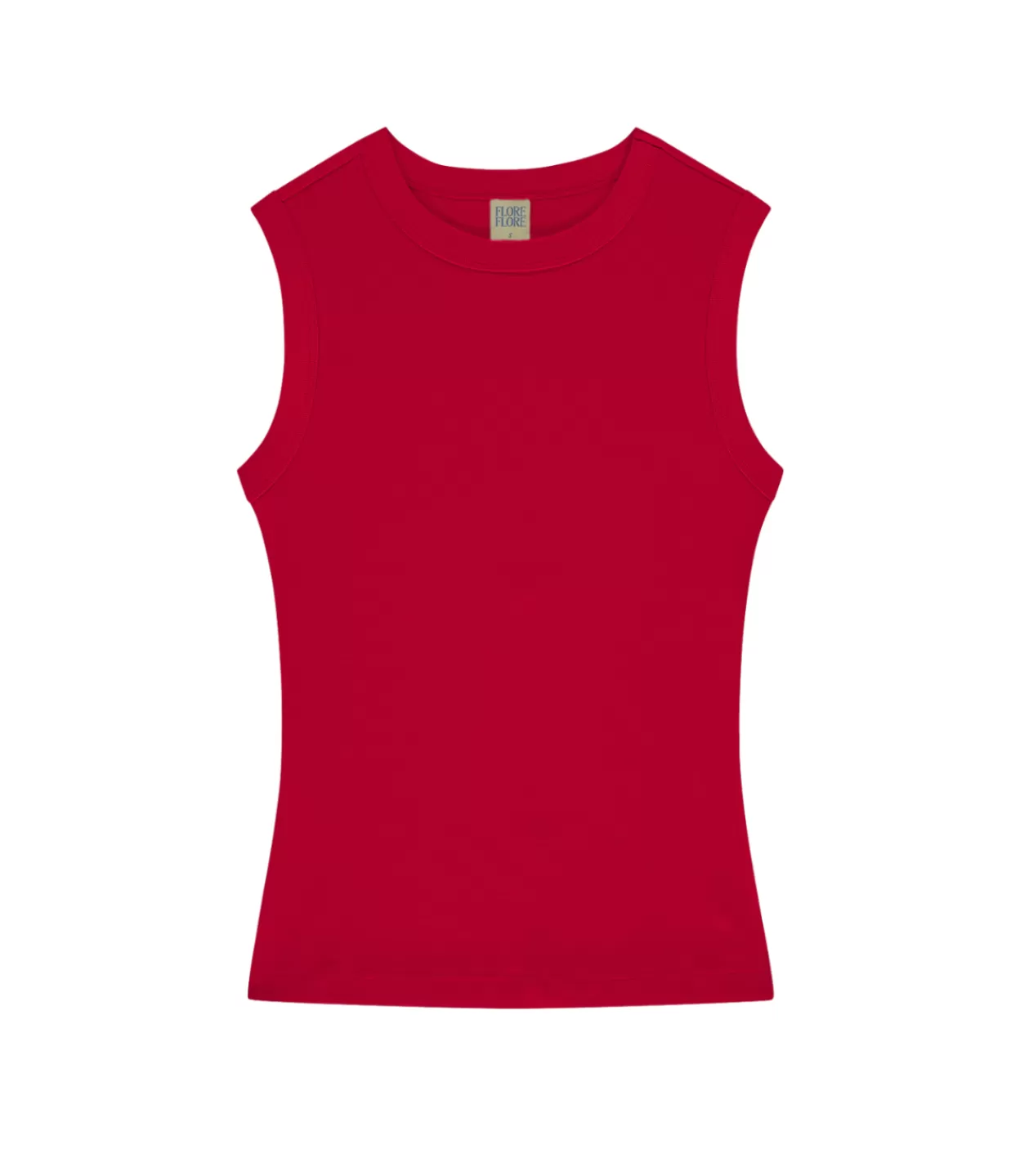 Cheap Esme High Neck Tank In Red T-Shirts & Tanks