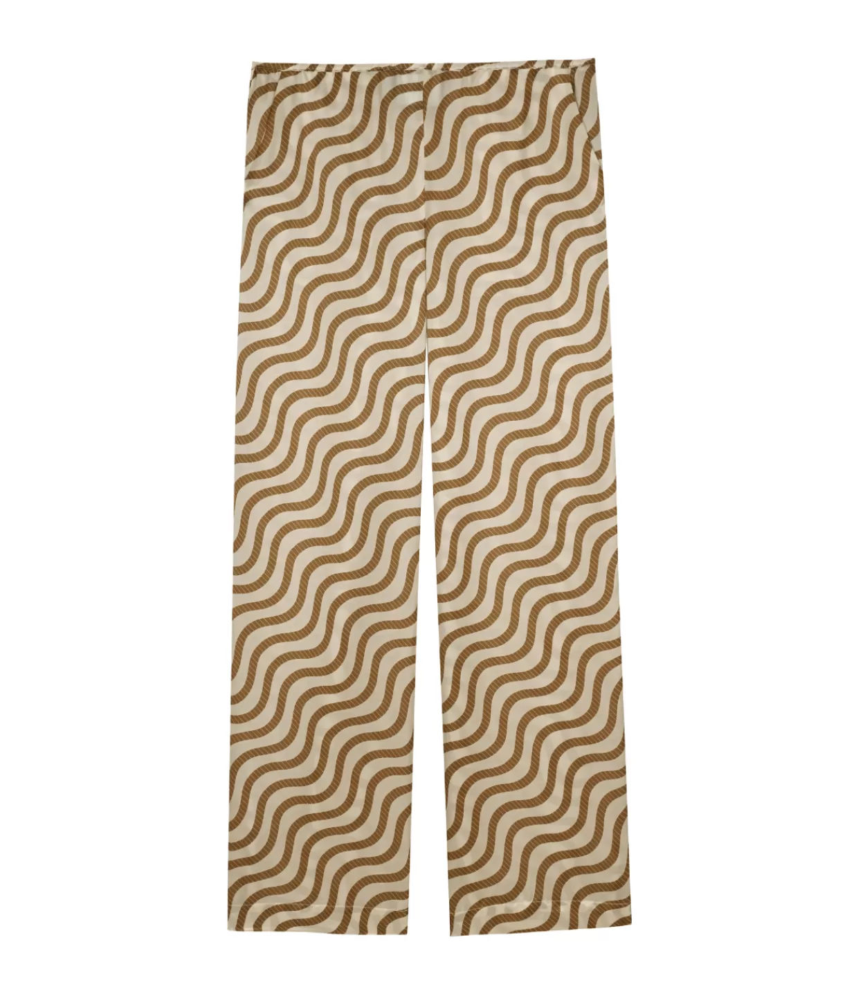 Flash Sale Fiji Silk Blend Trouser In Sand Wave Stripe Pants