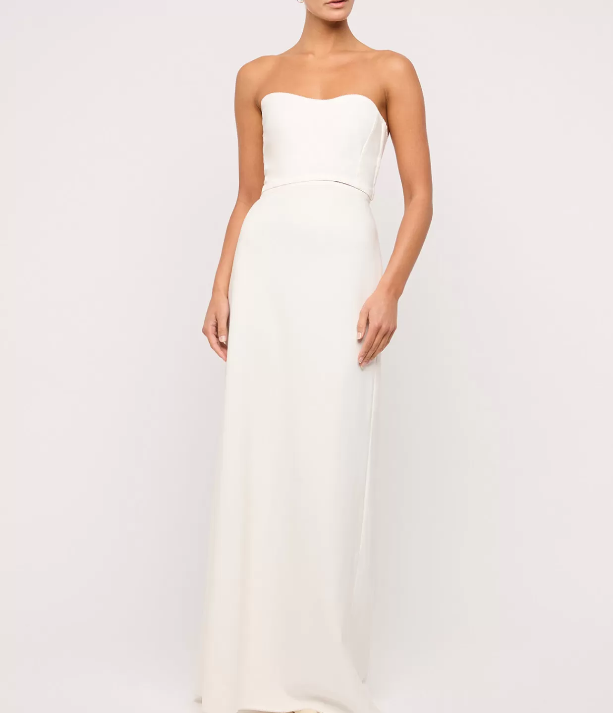 Best Sale Fiona Strapless Maxi Dress In White Dresses