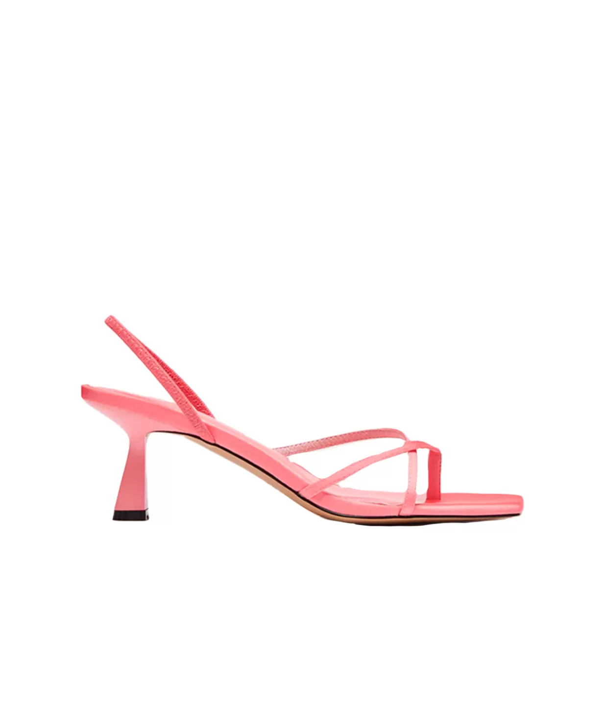 Discount Fleur Midi Heel In Watermelon Satin Heels & Pumps