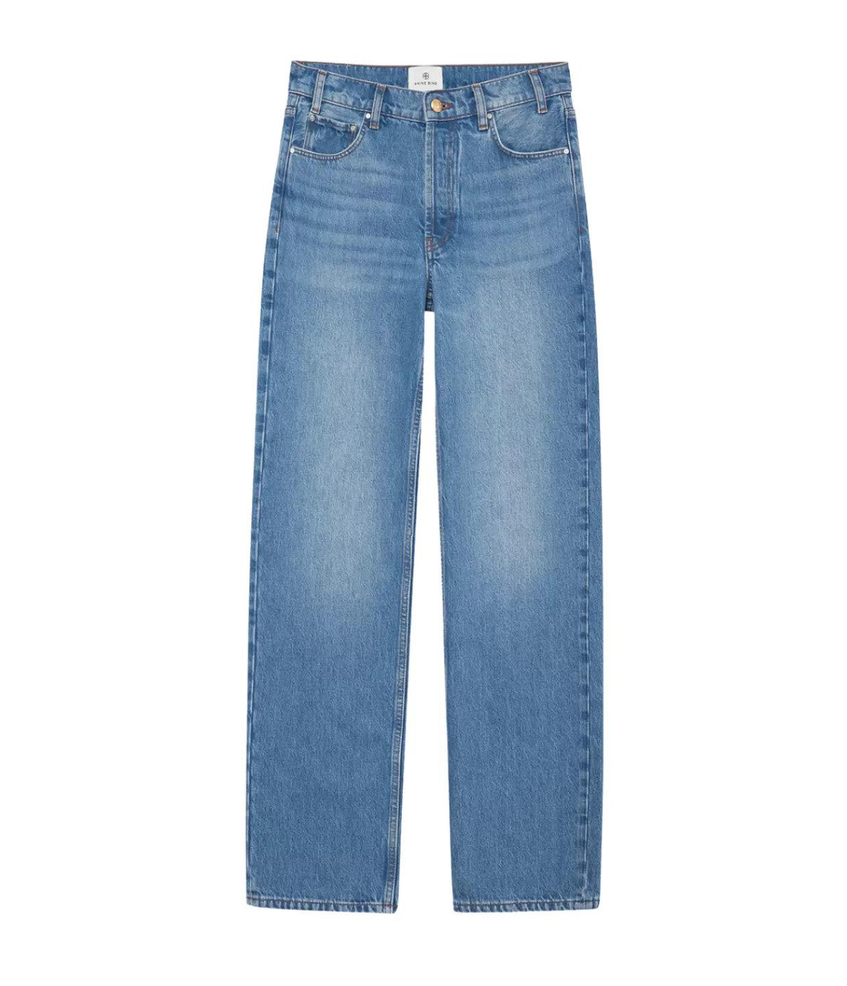 Shop Gavin Long Jean In Atlantic Blue Denim