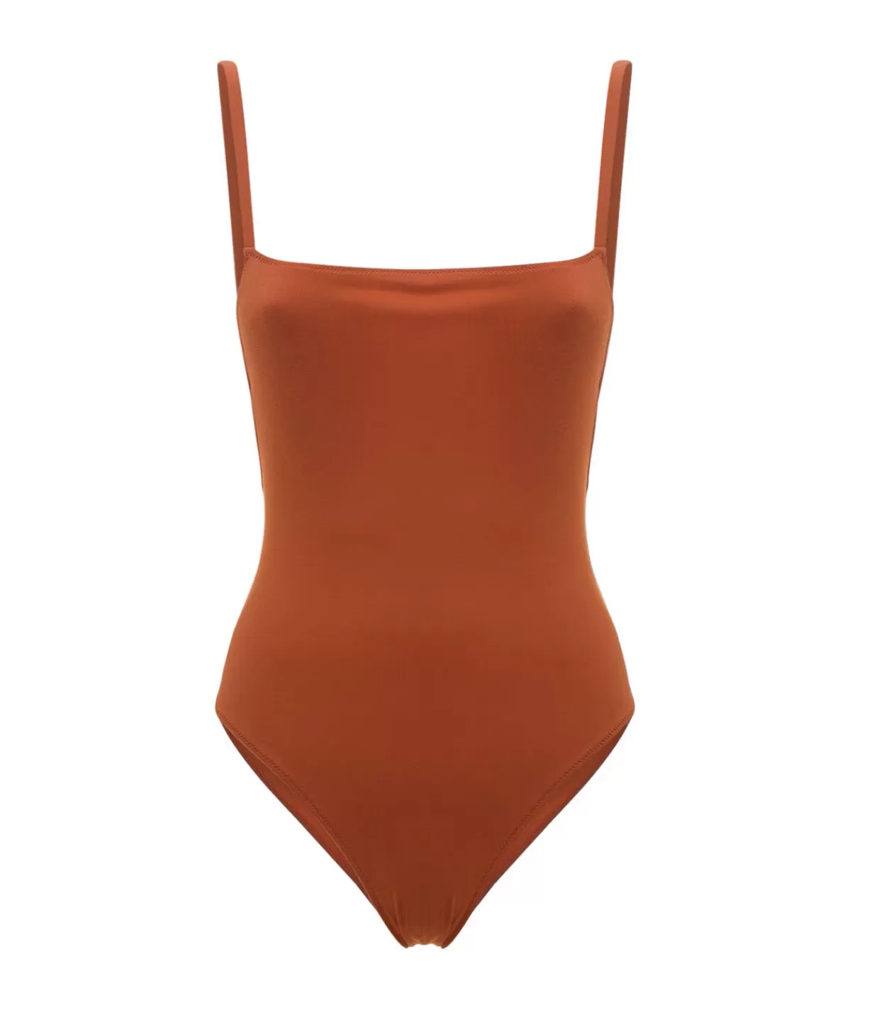 Cheap Geometrical One Piece In Terracotta Swim & Resortwear