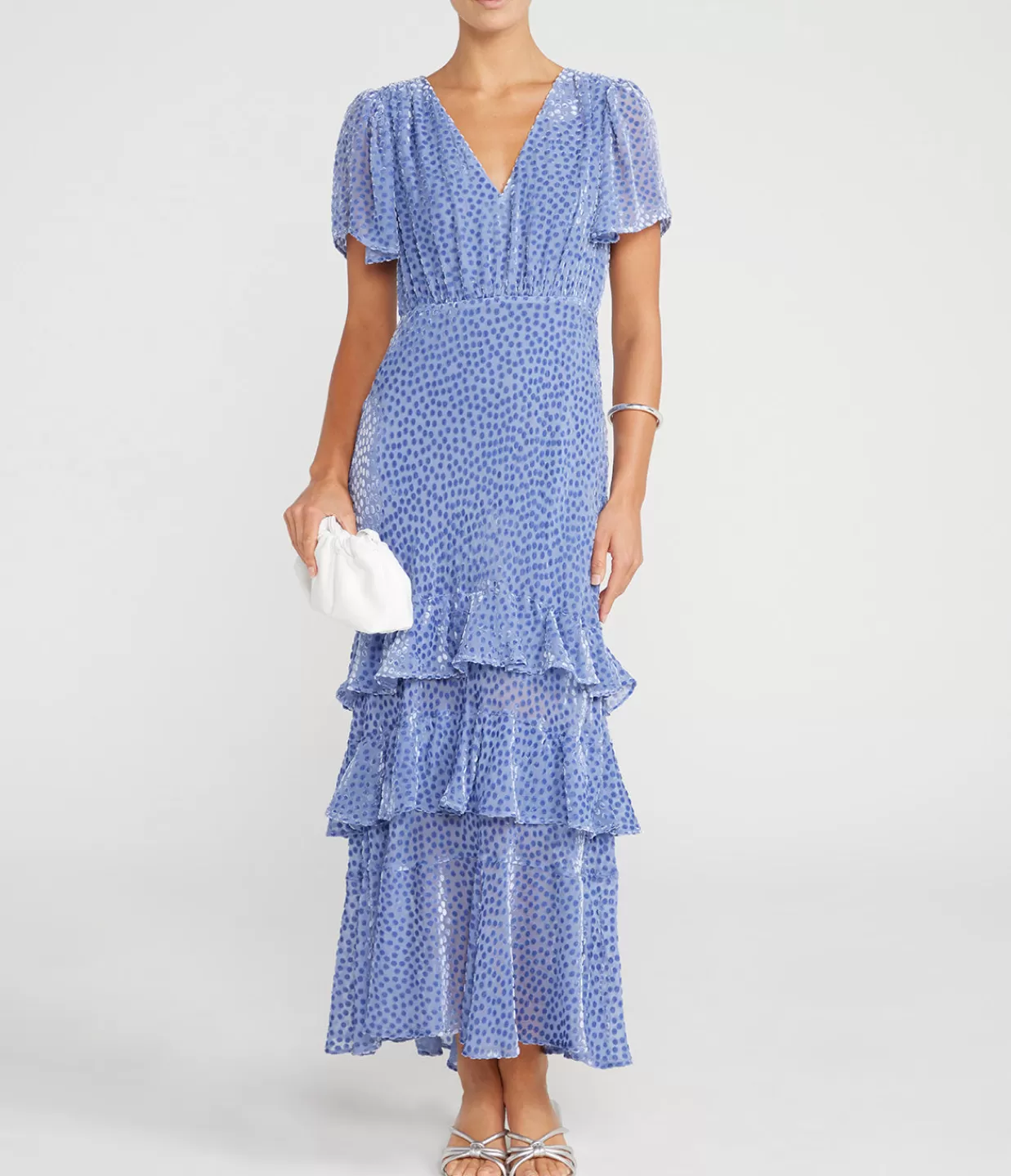 Outlet Gilly Tiered Dress In Slate Blue Dresses