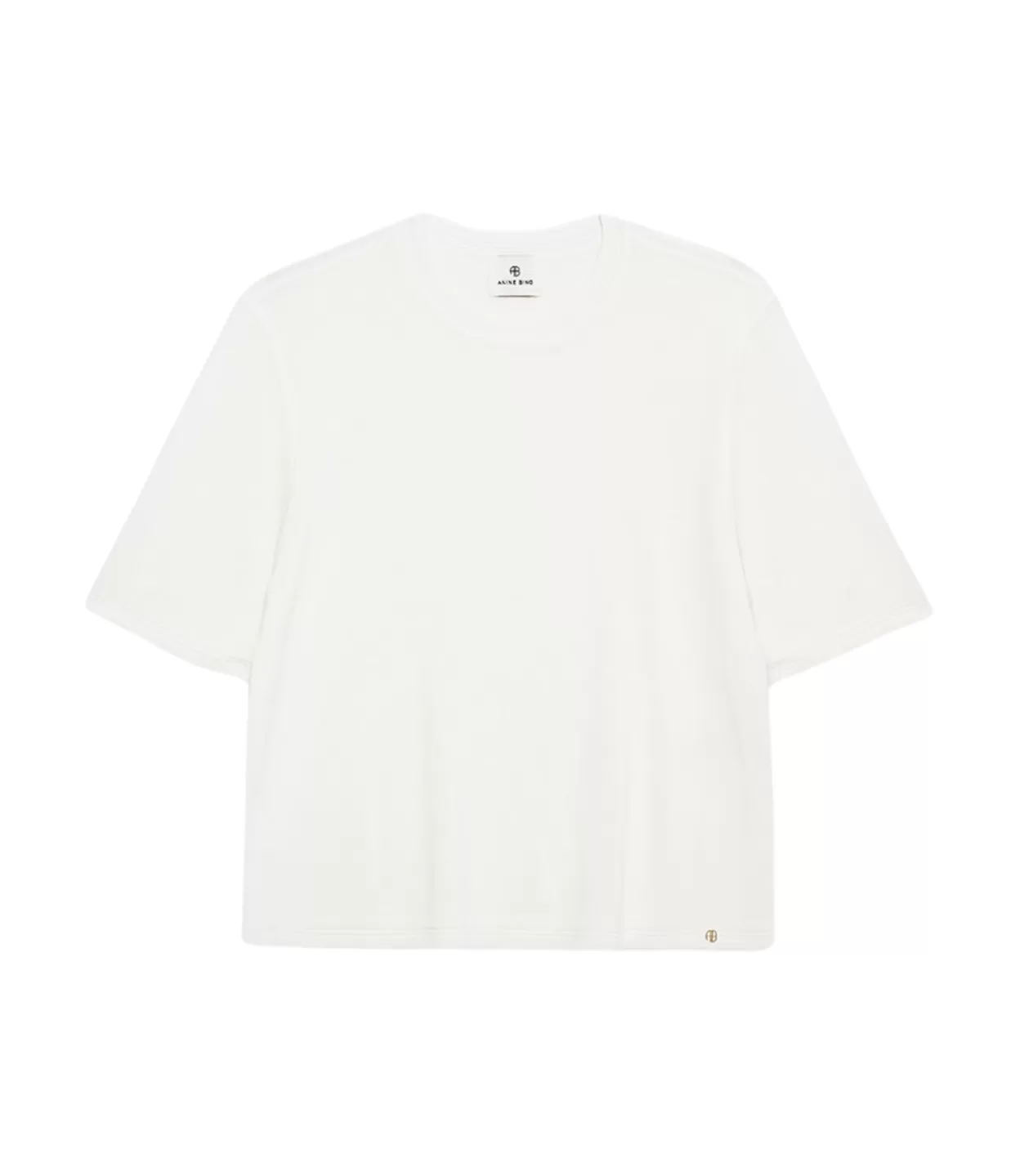 Hot Giorgio Short Sleeve Sweater In Ivory T-Shirts & Tanks