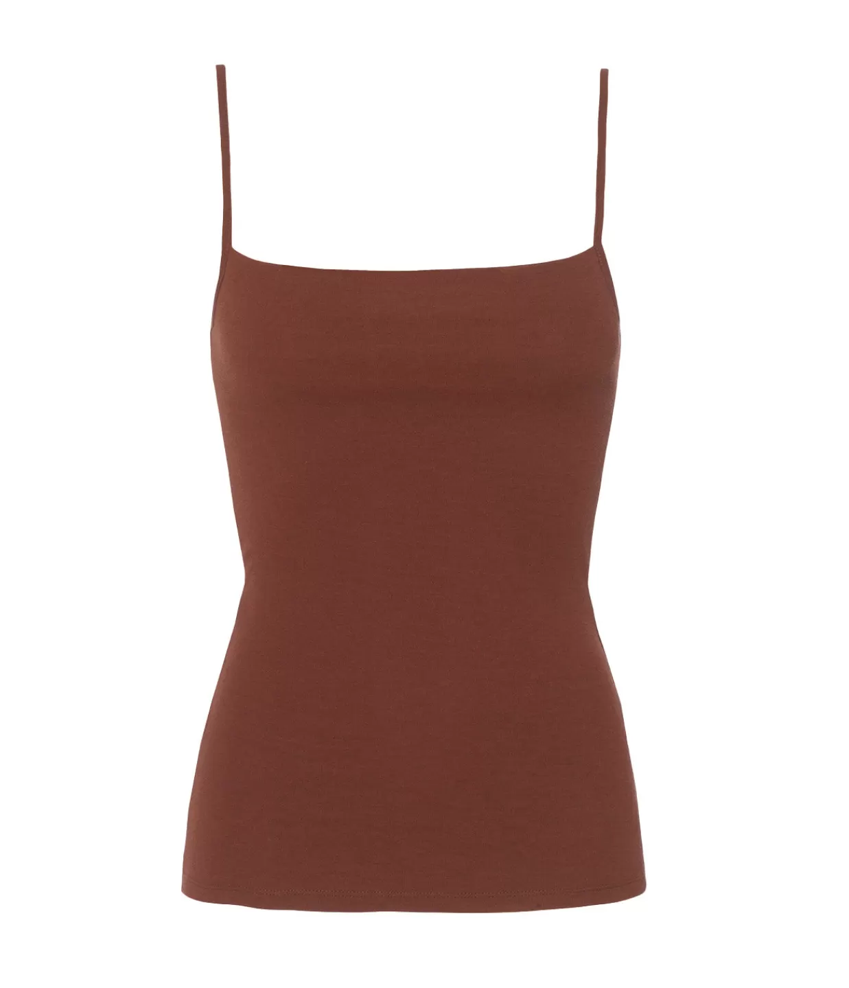 Flash Sale Gwyn Square Neck Tank Top In Milk Chocolate Tops