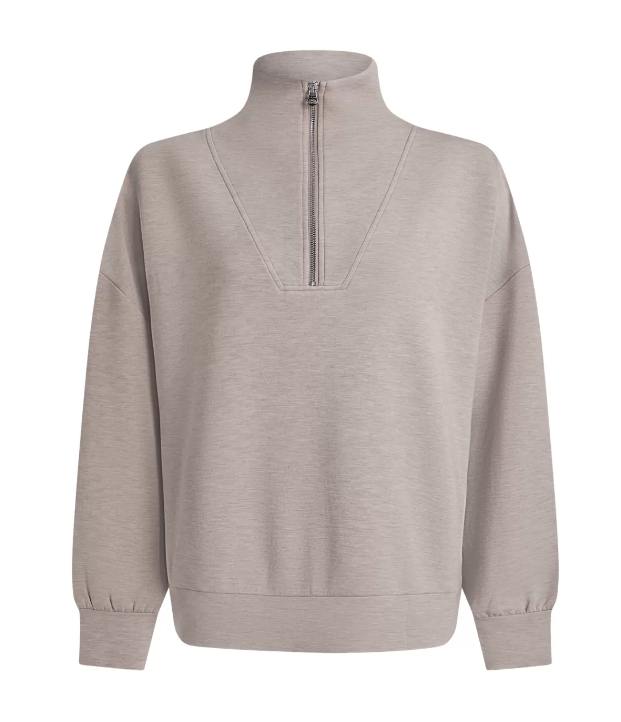 Fashion Hawley Half Zip Sweatshirt In Taupe Marle Loungewear