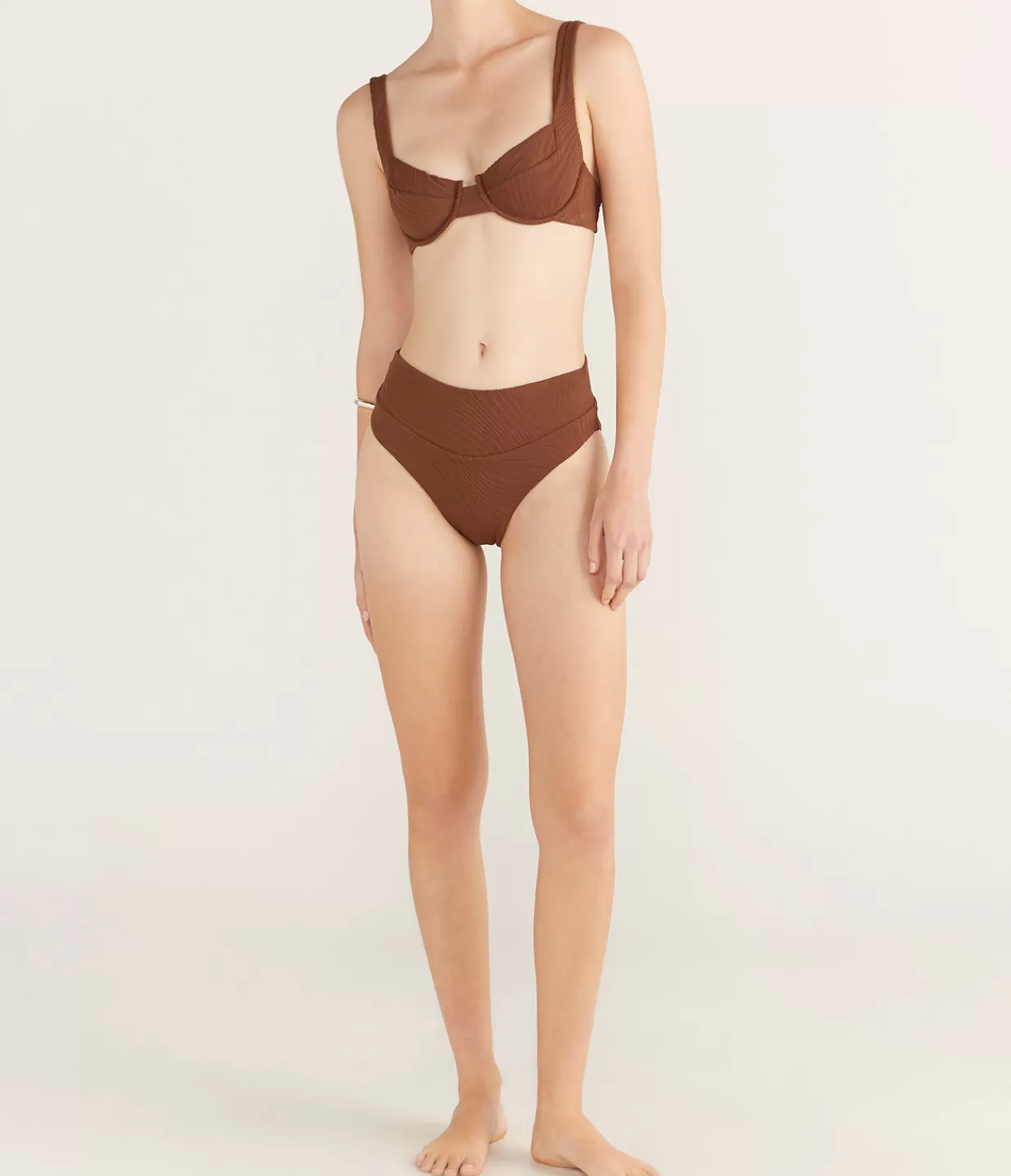 Hot Herbie Bikini Bottom In Cocoa Swim & Resortwear