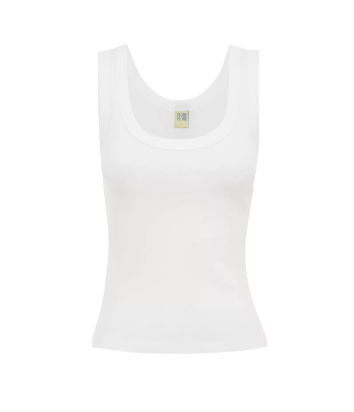 Cheap Hillie Scoop Neck Tank In White T-Shirts & Tanks