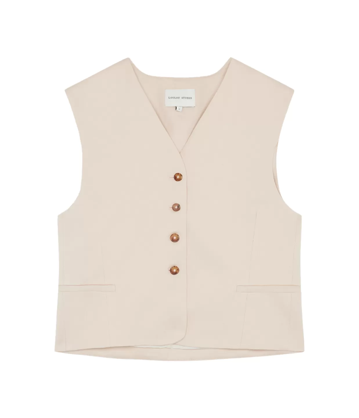 Outlet Iba Vest In Cream Rose Tops