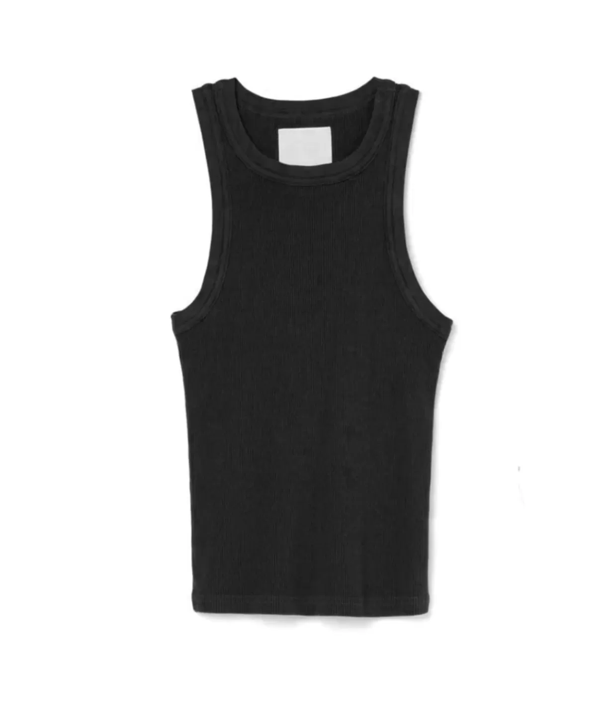 Sale Isabel Rib Tank In Black T-Shirts & Tanks