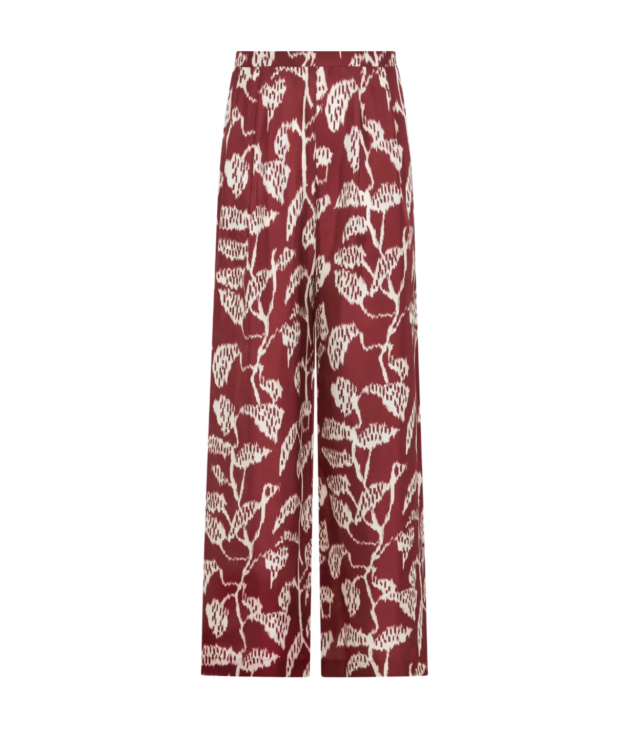 Hot Isola Silk Trouser In Burgundy Vine Pants