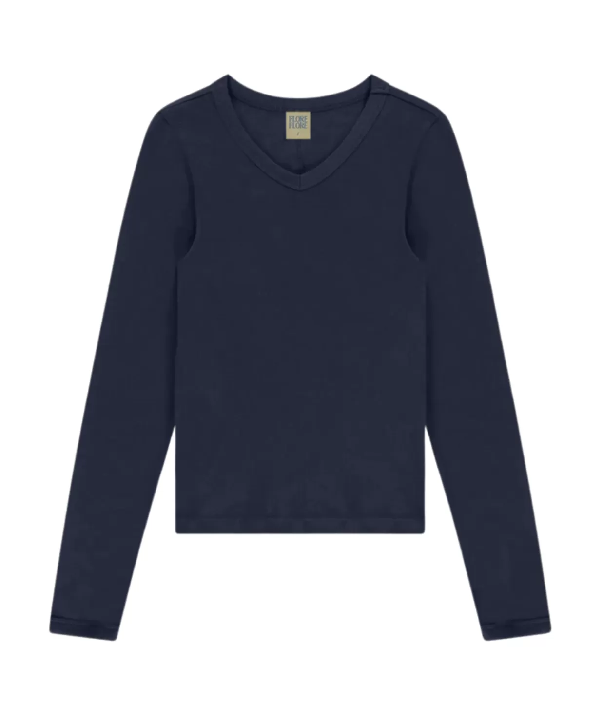 Hot Jill Long Sleeve Tee In Navy T-Shirts & Tanks