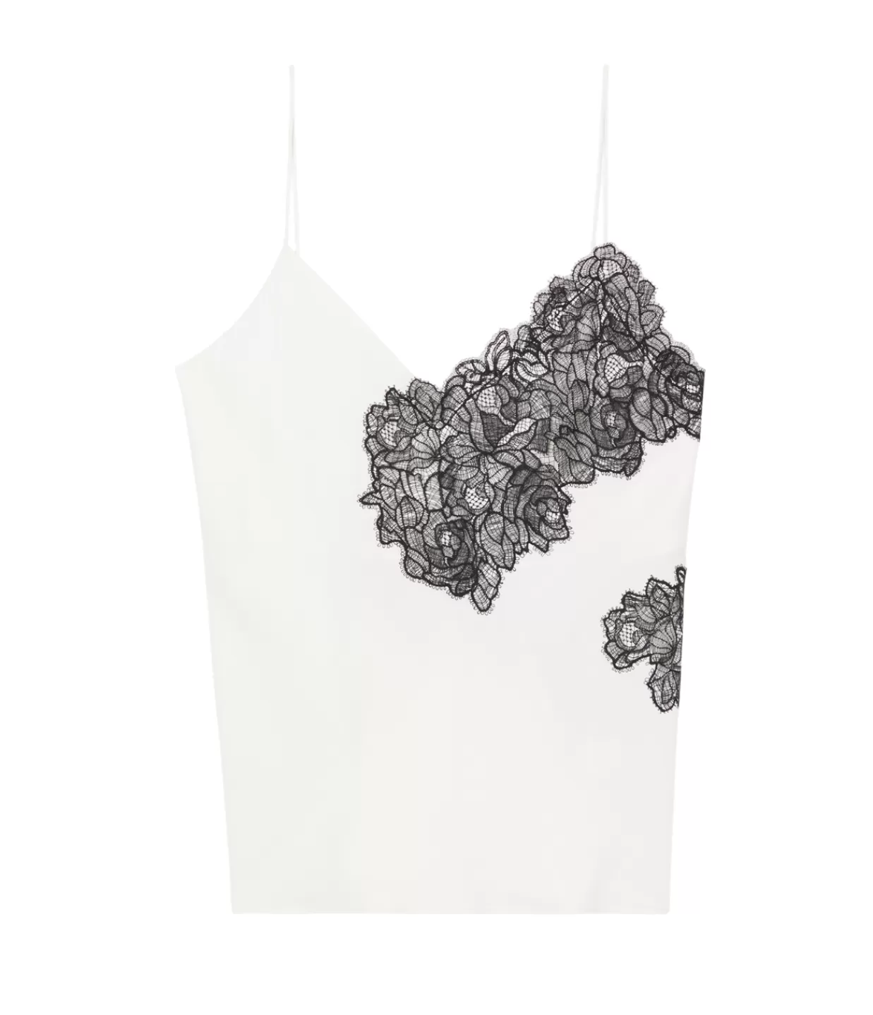 Fashion Lace Camisole In Optic White Tops