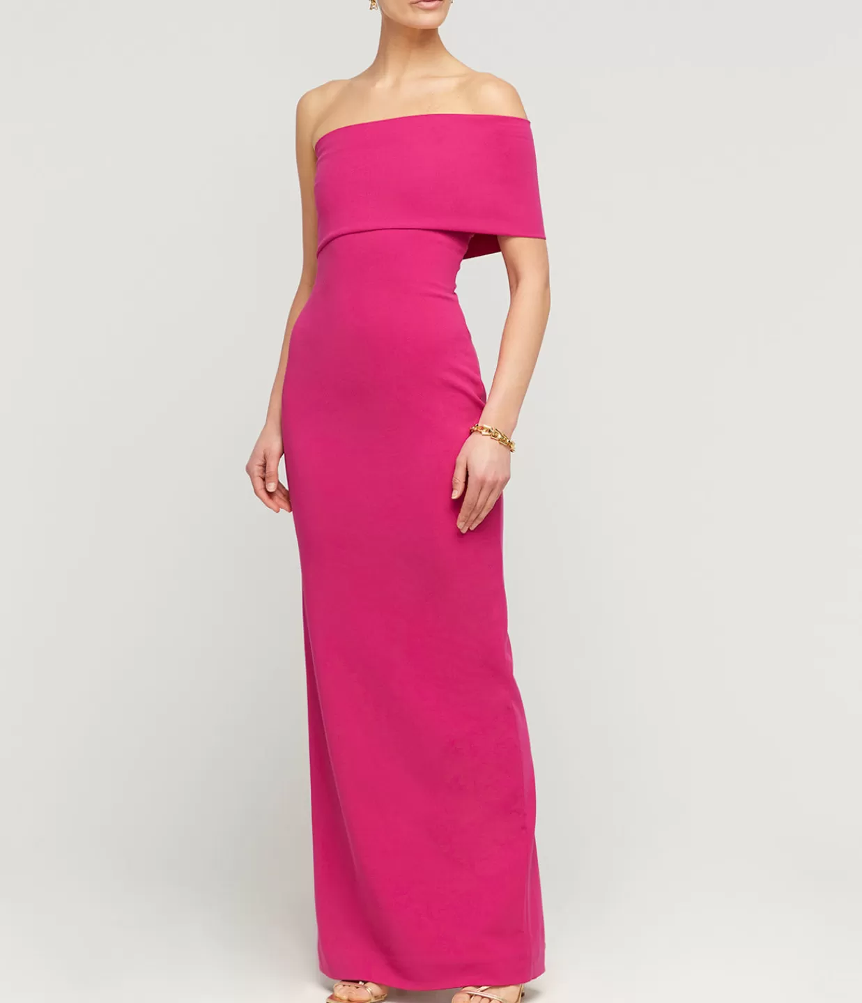 Discount Lana One Shoulder Crepe Knit Maxi Dress In Fuchsia Dresses