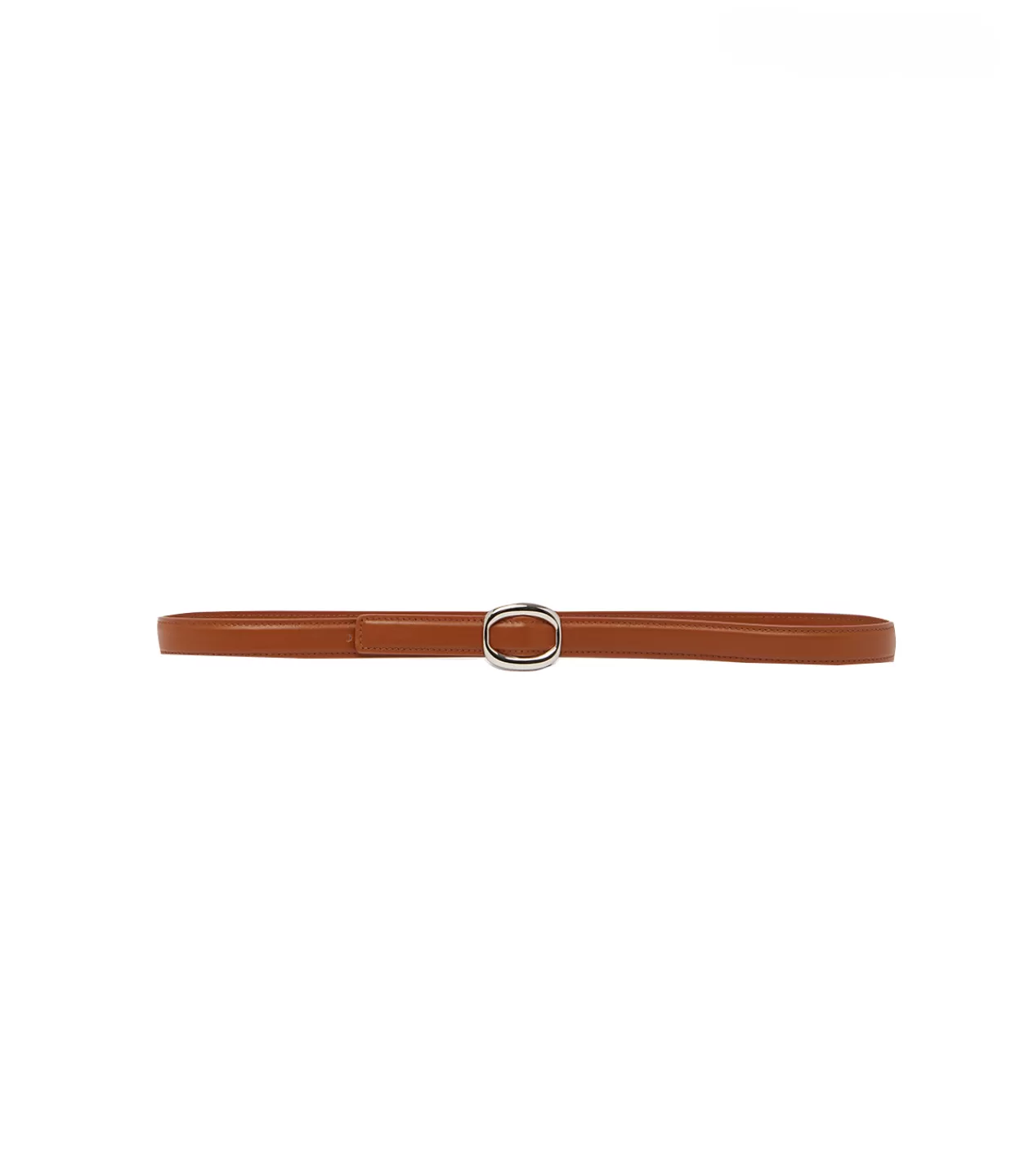 Online Lauren Leather Belt In Tan And Silver Belts