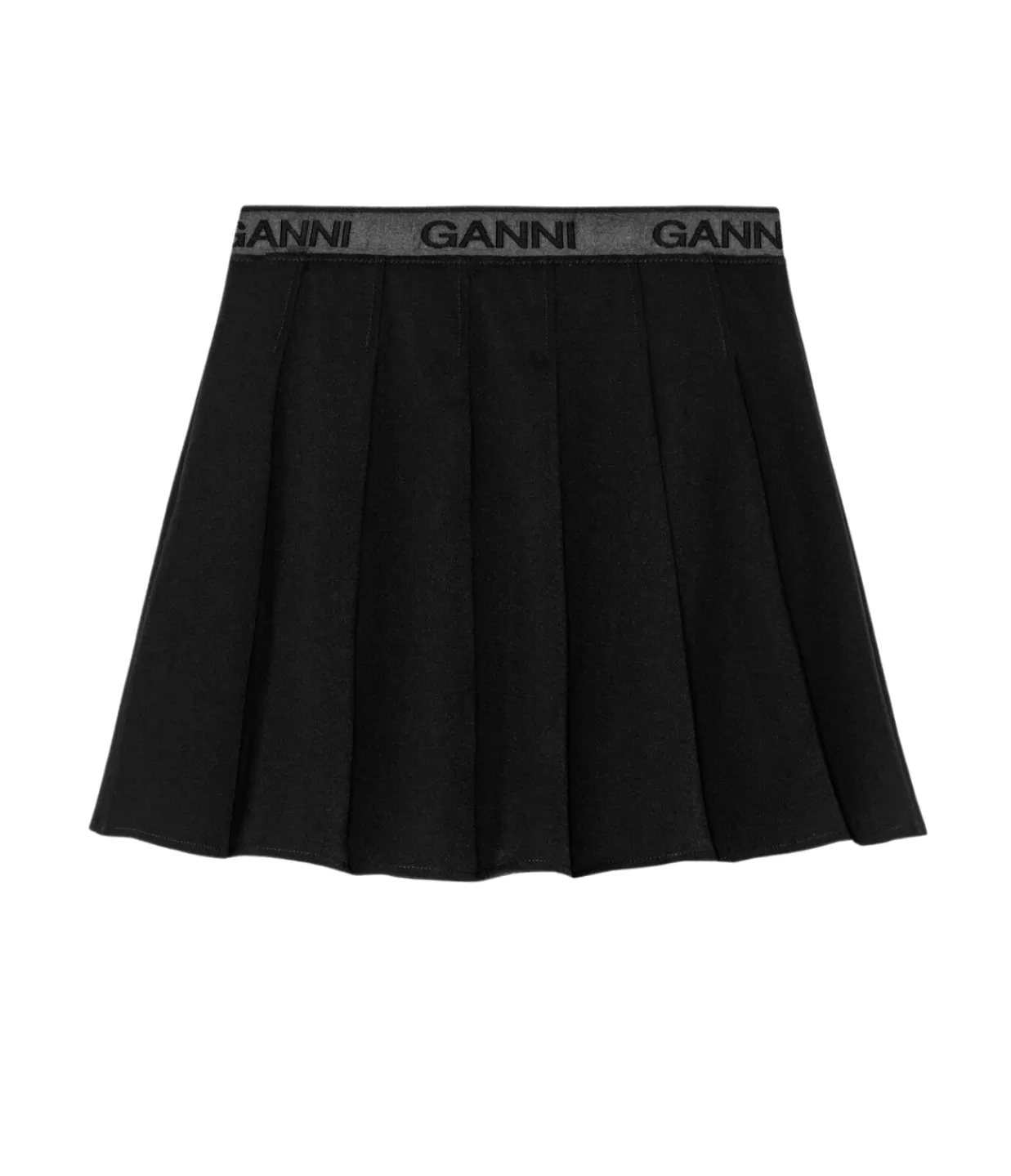 Best Sale Light Twill Pleated Mini Skirt In Black Skirts