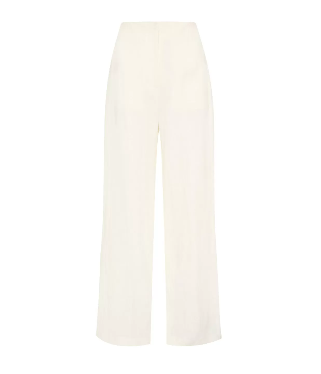 Cheap Linen Wide Leg Pants In Ivory Pants