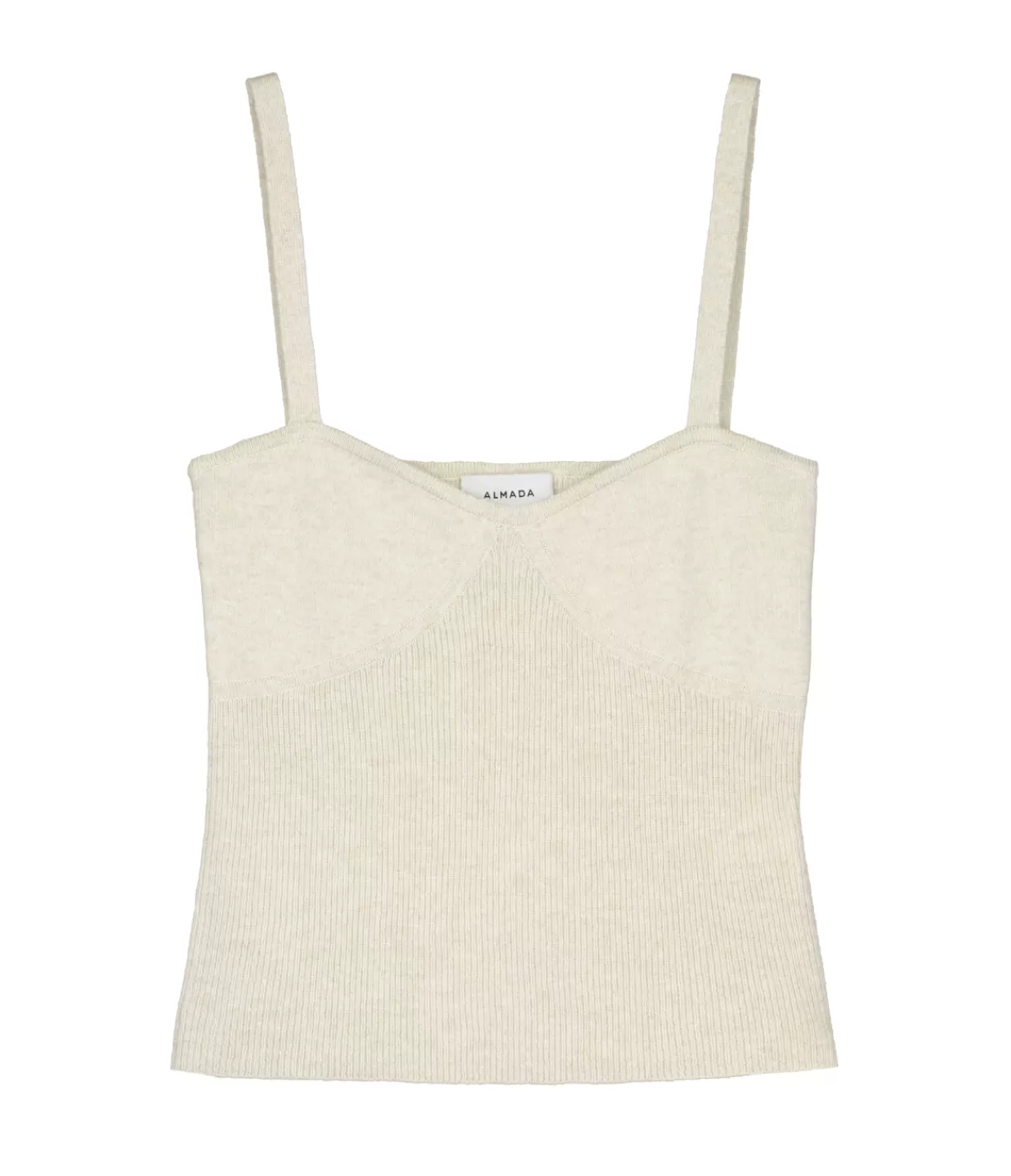 Best Sale Liv Cashmere And Merino Strappy Knit Top In Cream Knitwear