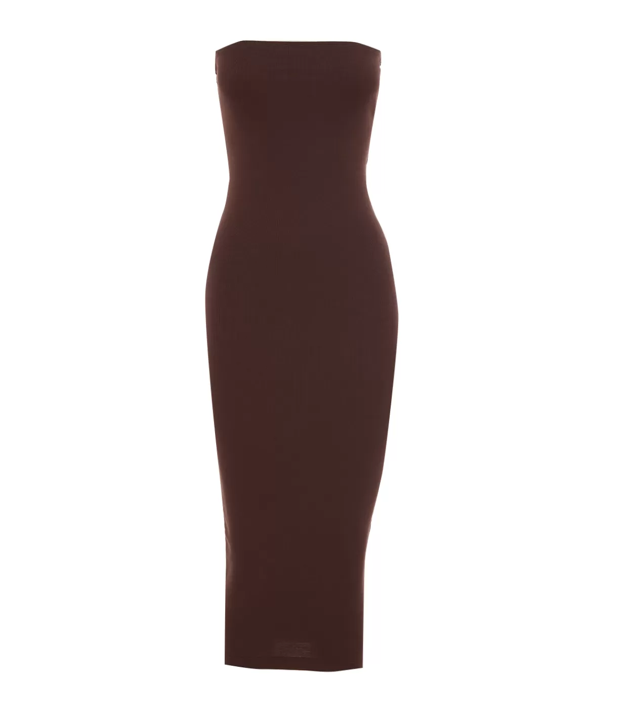 Store Liv Strapless Dress In Choco Plum Dresses