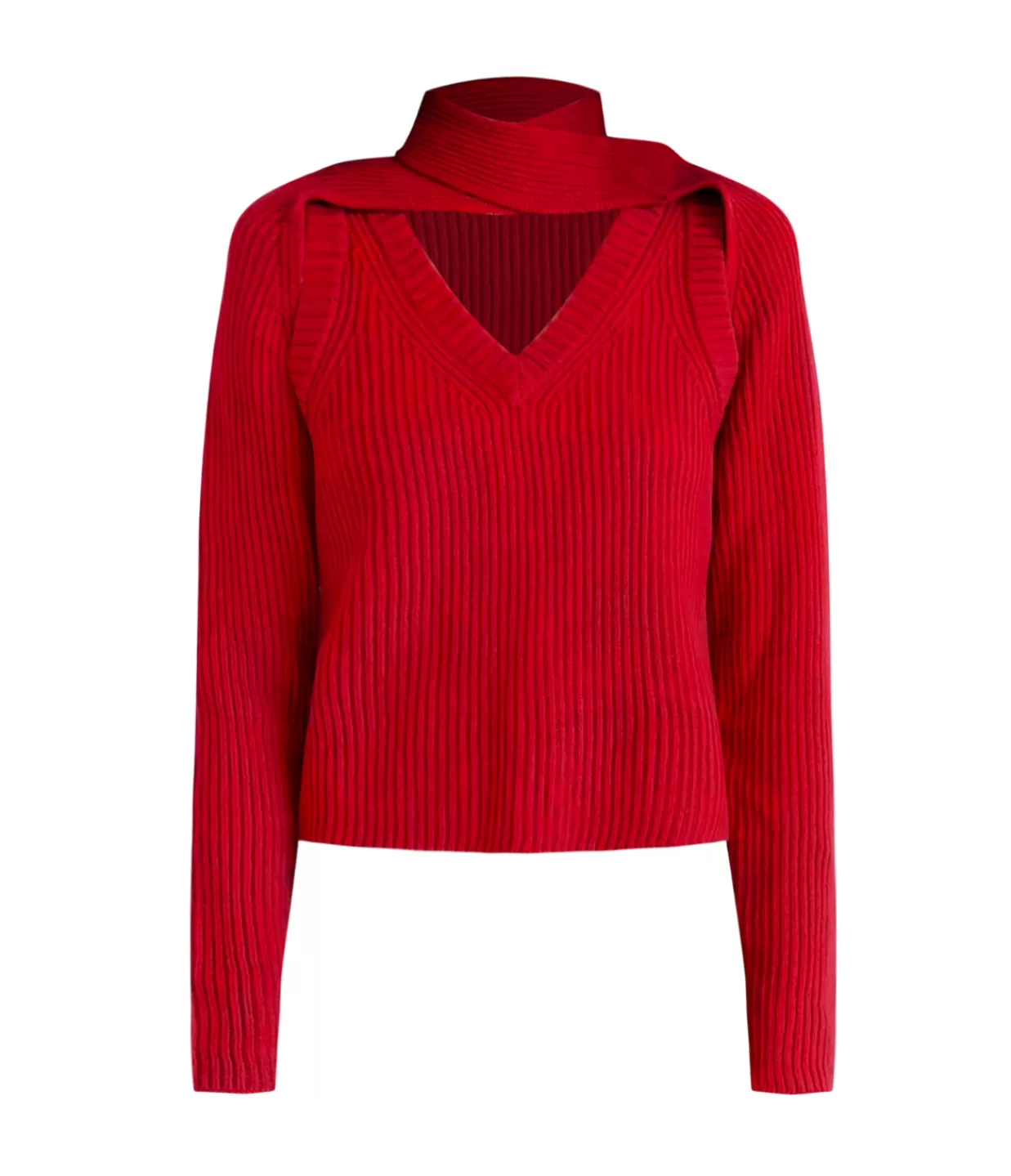 New Loop Chunky Sweater In Red Knitwear