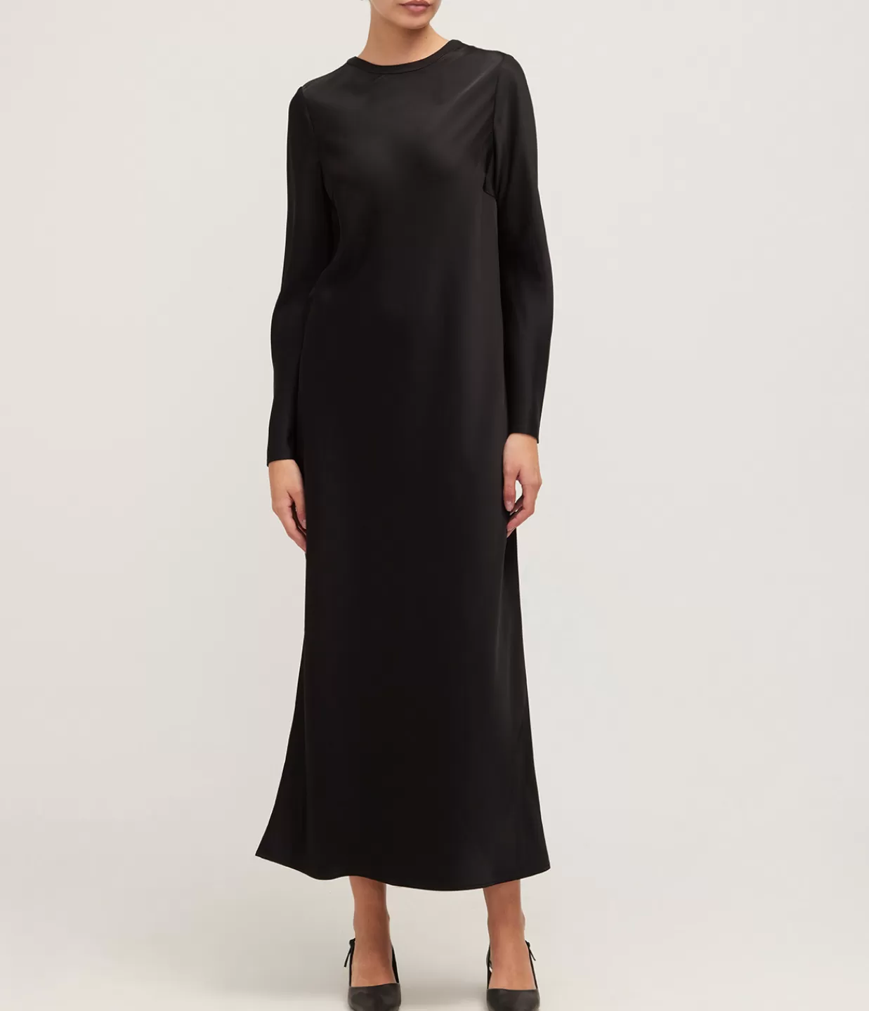 Online Lowe Long Sleeve Maxi Dress In Black Dresses