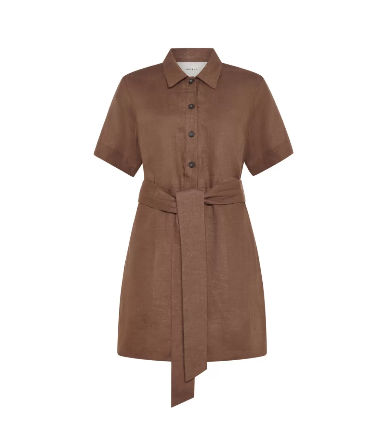 Best Lucca Linen Dress In Sepia Dresses