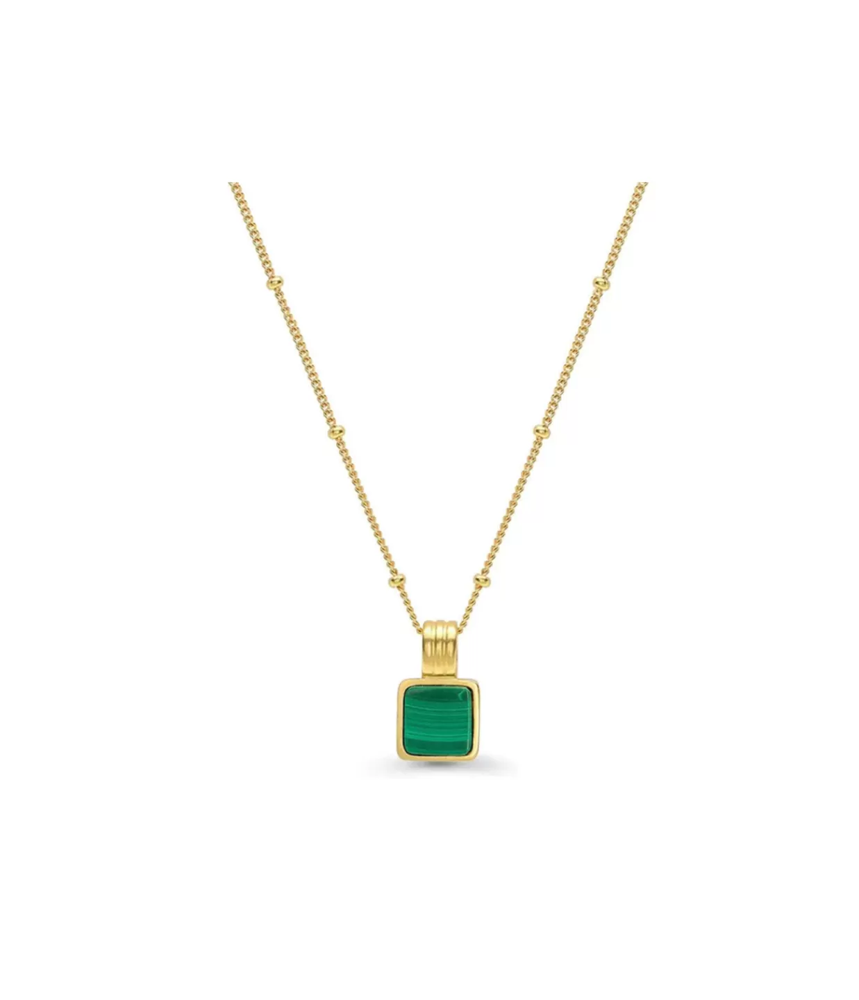 Best Sale Lucy Williams Square Malachite Necklace Jewellery | Necklaces