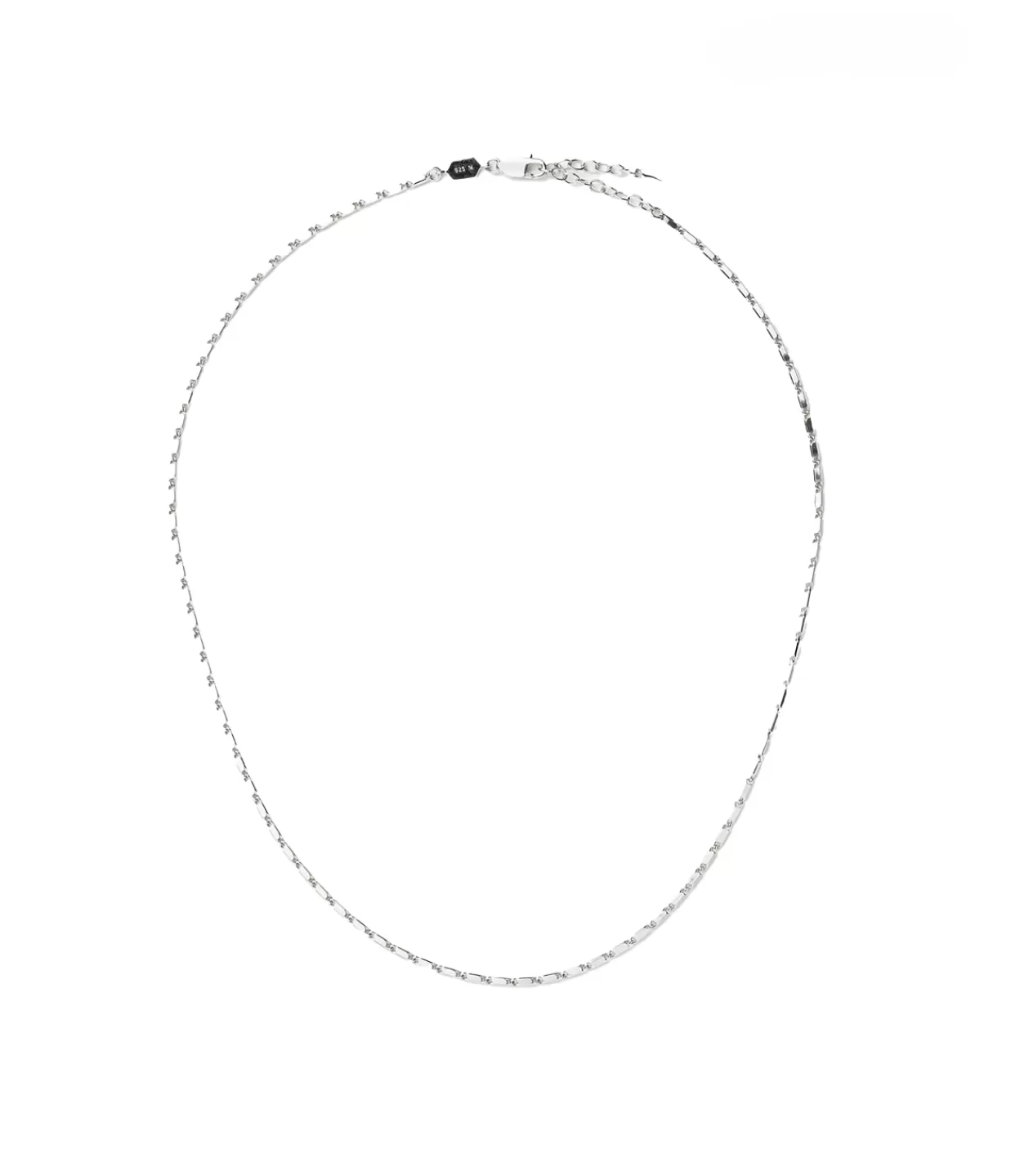 Fashion Lucy Williams X Textured Link Chain Necklace In Silver Jewellery | Necklaces