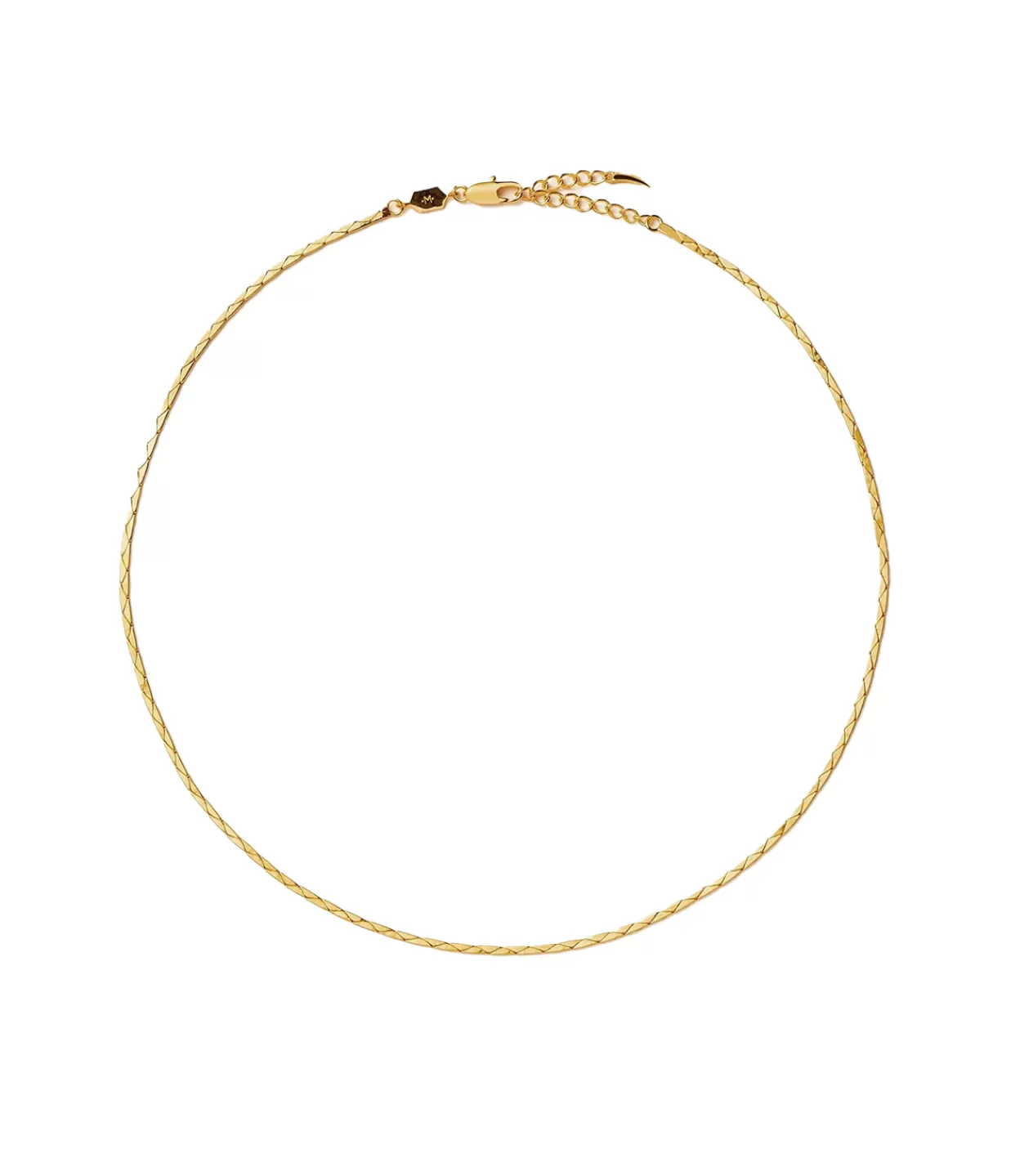 Store Lucy Williams X Textured Snake Chain Necklace In Gold Jewellery | Necklaces