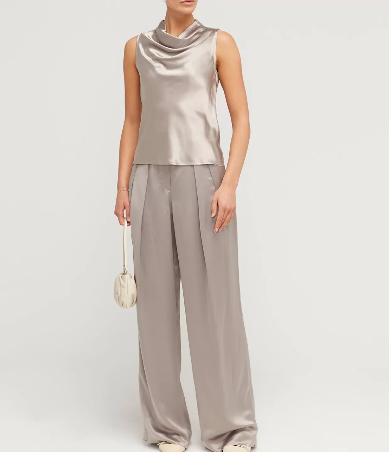 Cheap Luisa High Waisted Pant In Silver Pants