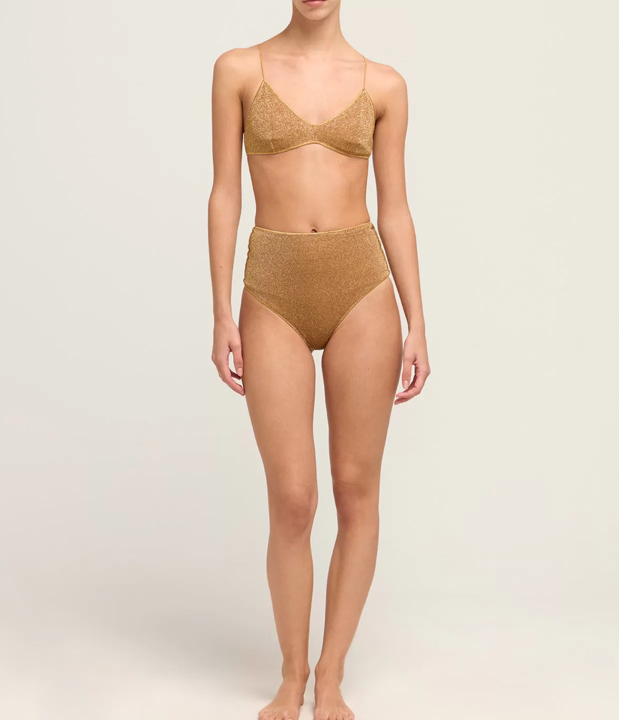 Hot Lumiere High Waisted Bikini In Toffee Swim & Resortwear