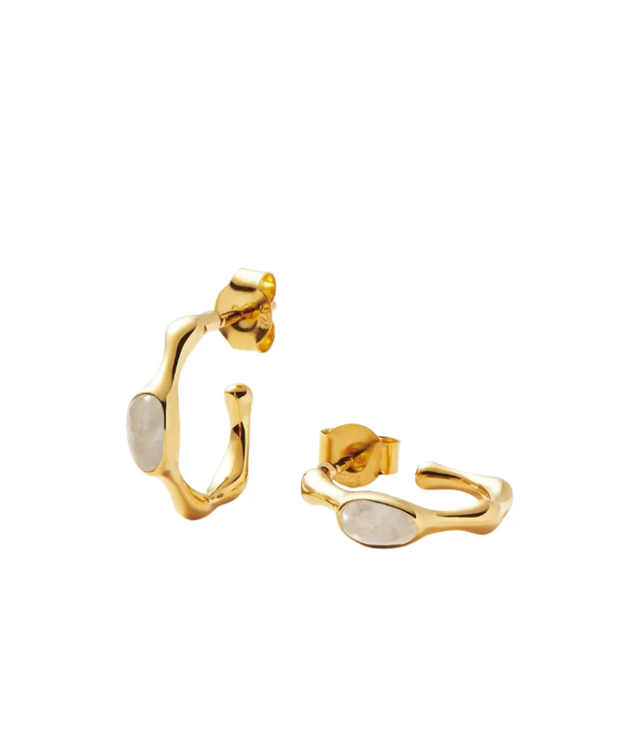 Cheap Magma Gemstone Small Hoop Earrings In Gold Jewellery | Earrings