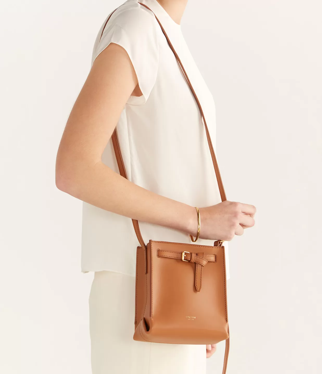 Sale Margot Mini Bucket Bag In Whiskey Bags