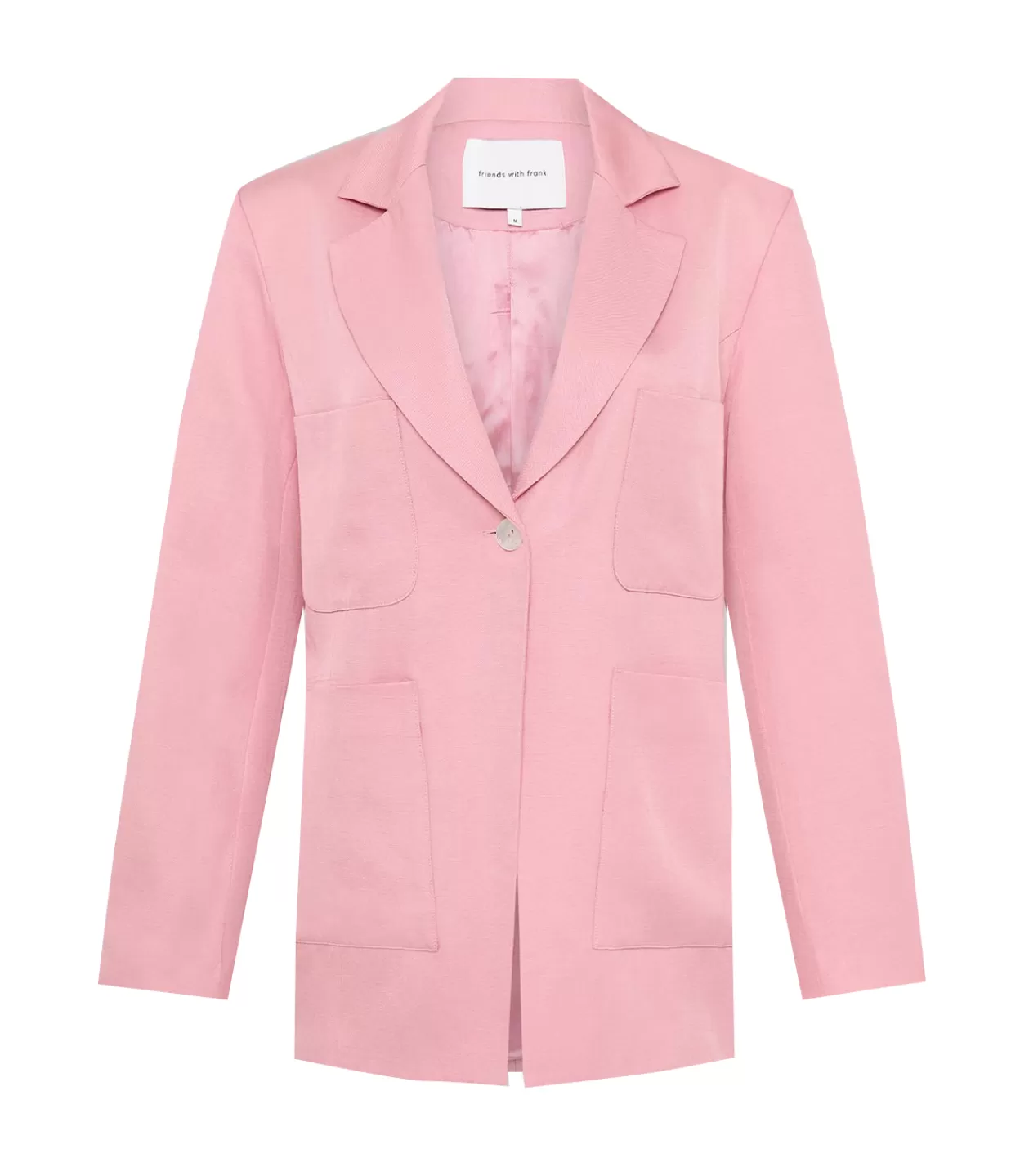 Flash Sale Marlowe Linen Blend Blazer In Pink Jackets & Outerwear