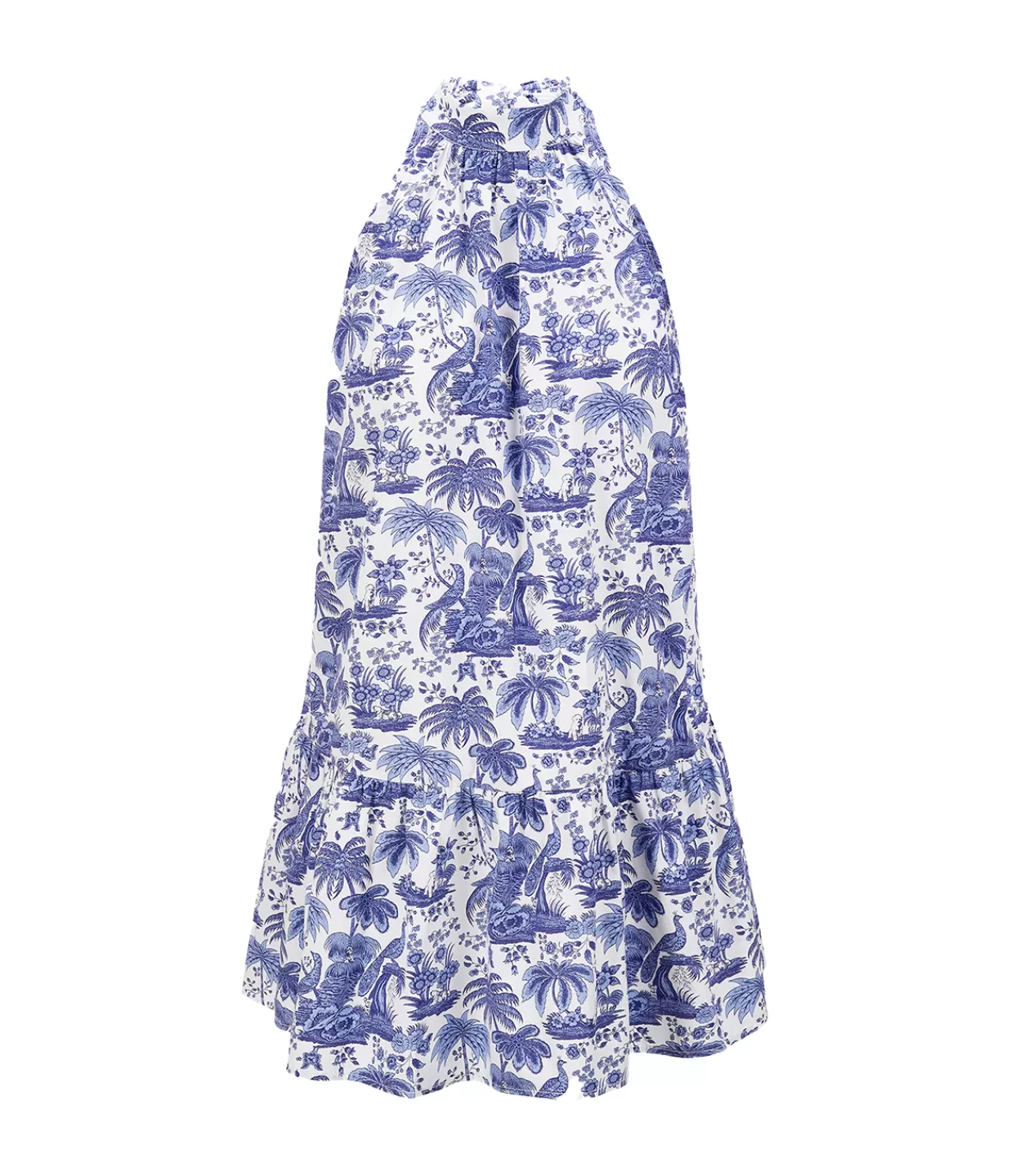 Store Marlowe Mini Dress In Blue Toile Dresses