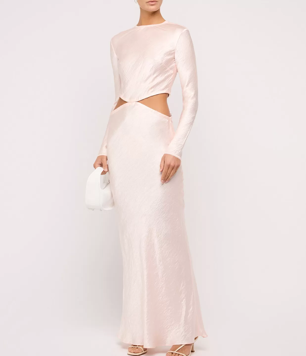 Flash Sale Martha Long Sleeve Maxi Dress In Pink Dresses