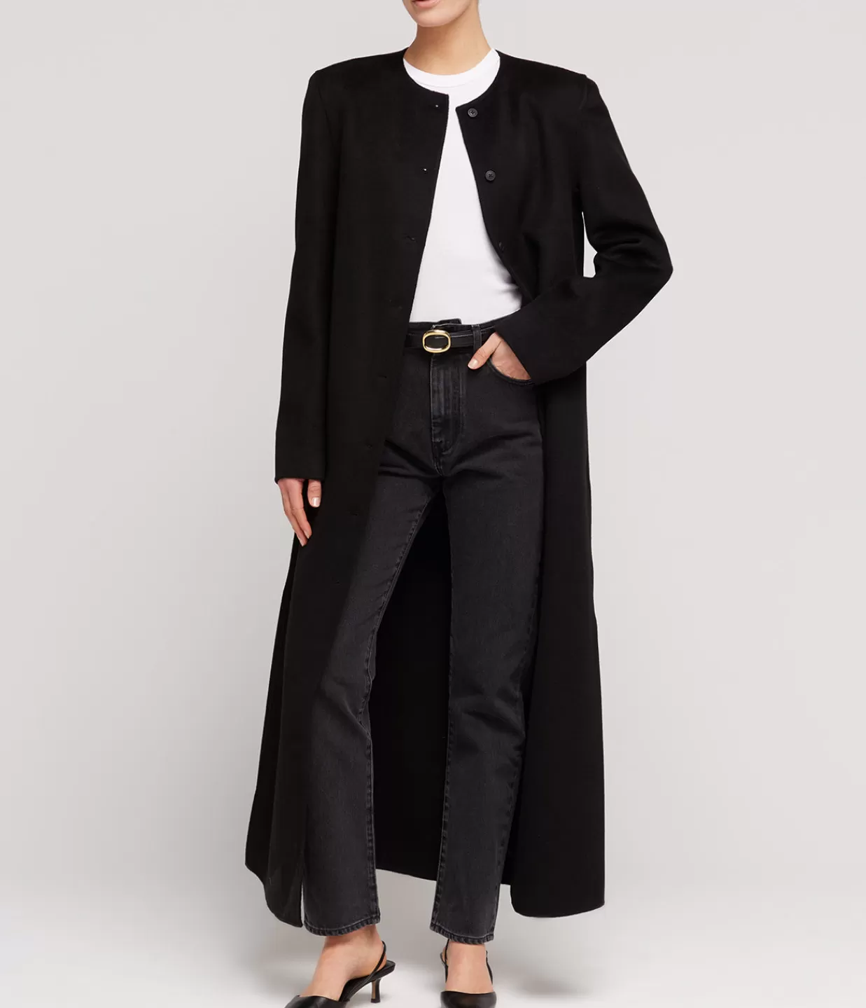 Online Martil Cashmere Blend Coat In Black Jackets & Outerwear