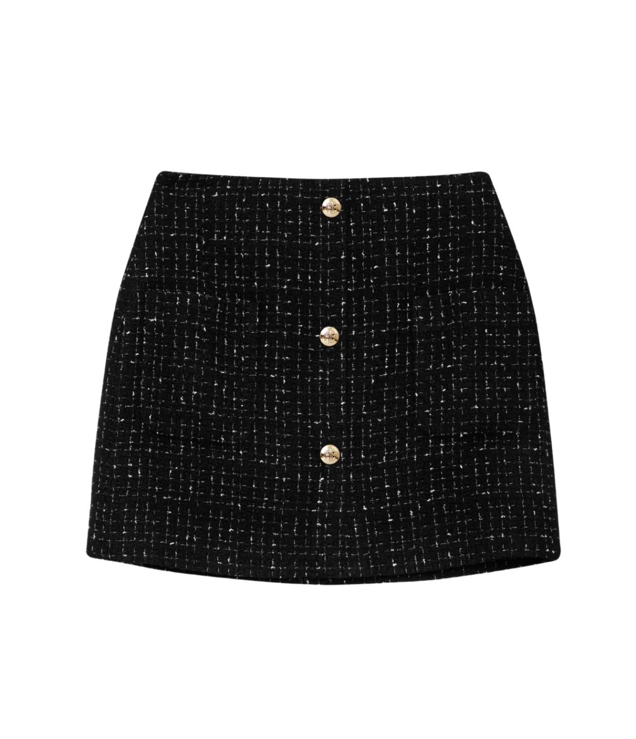 Online Mateo Skirt In Black Tweed Skirts