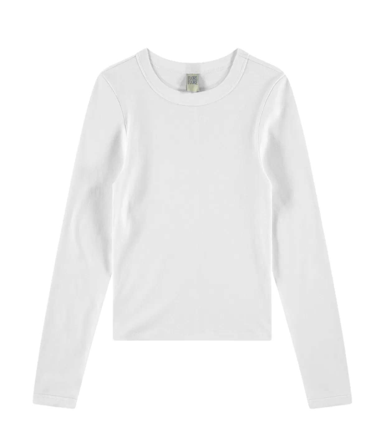 Shop Max Fitted Long Sleeve Tee In White T-Shirts & Tanks