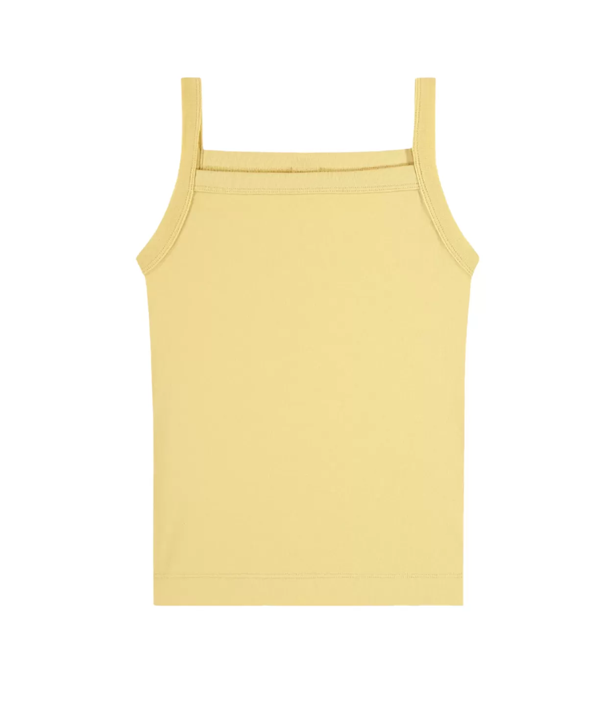 Shop May Square Neck Cami In Straw T-Shirts & Tanks