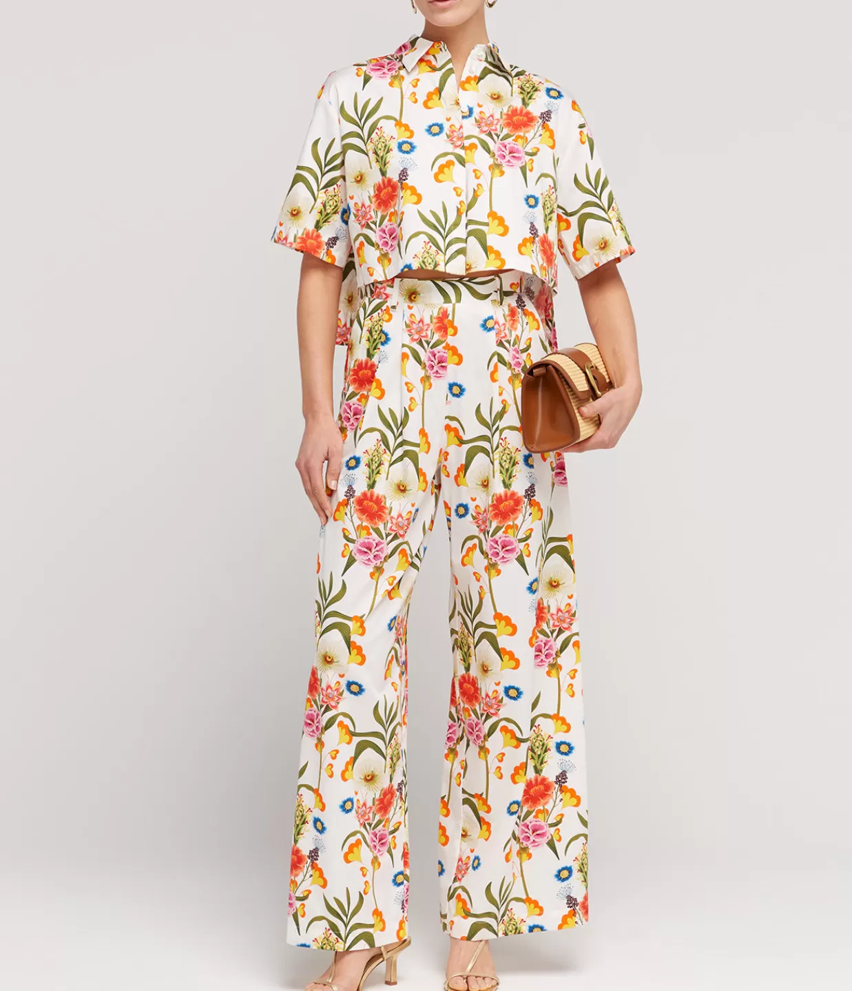 Cheap Melia Cotton Pant In Vila Floral Pants