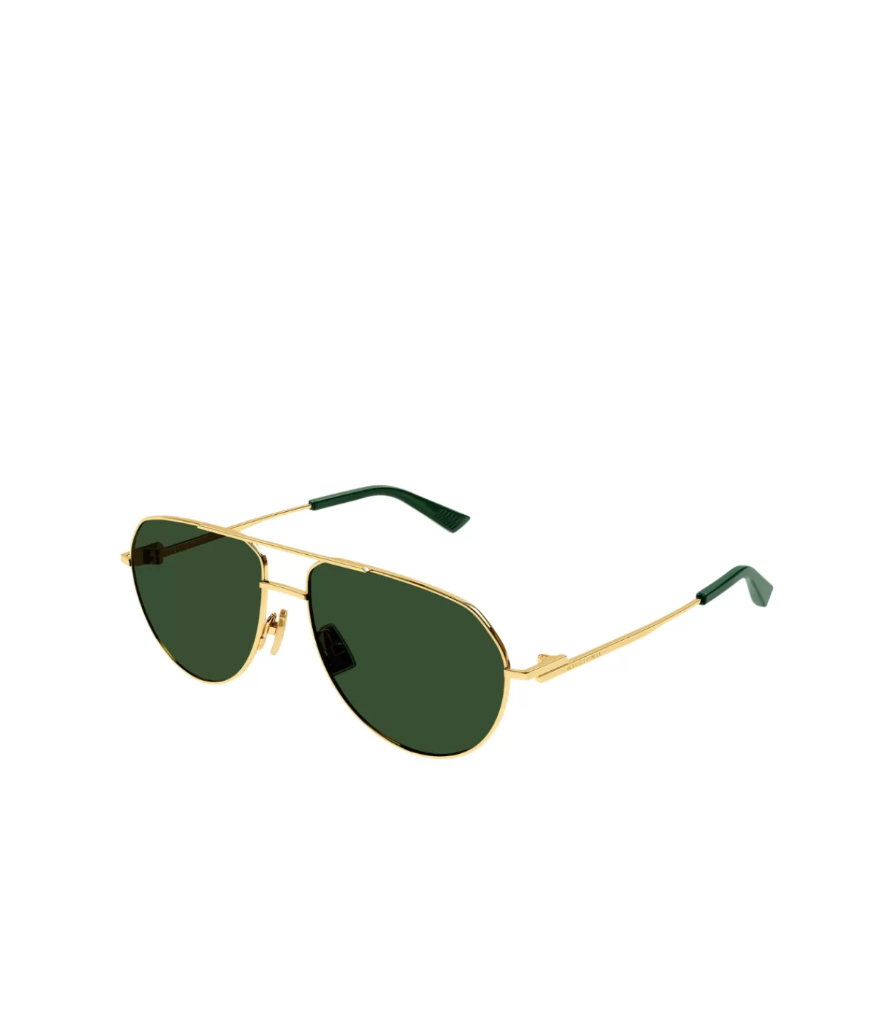 Fashion Metal Pilot Frame Sunglasses In Gold Sunglasses