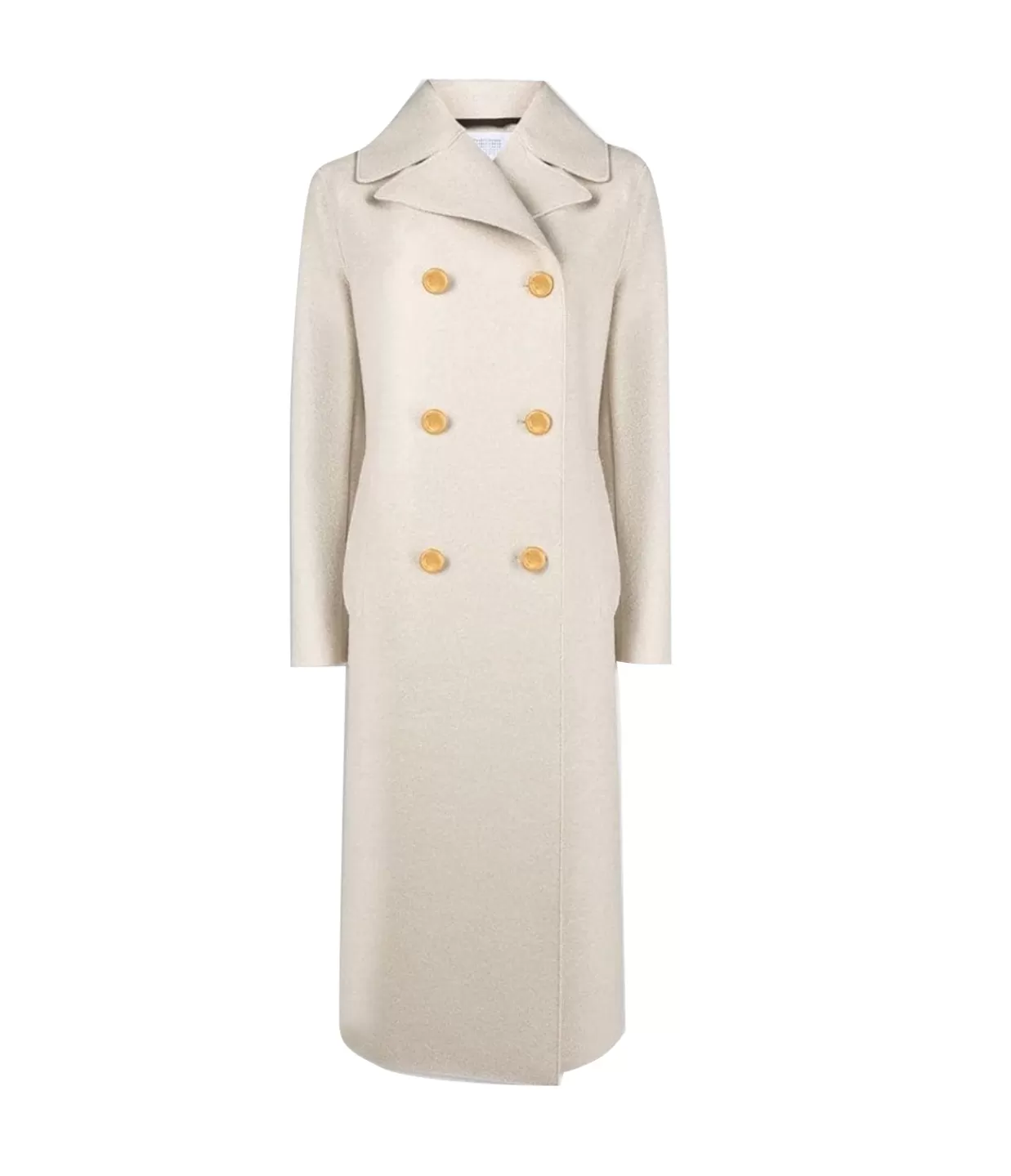 New Military Cashmere Coat In Cream Jackets & Outerwear