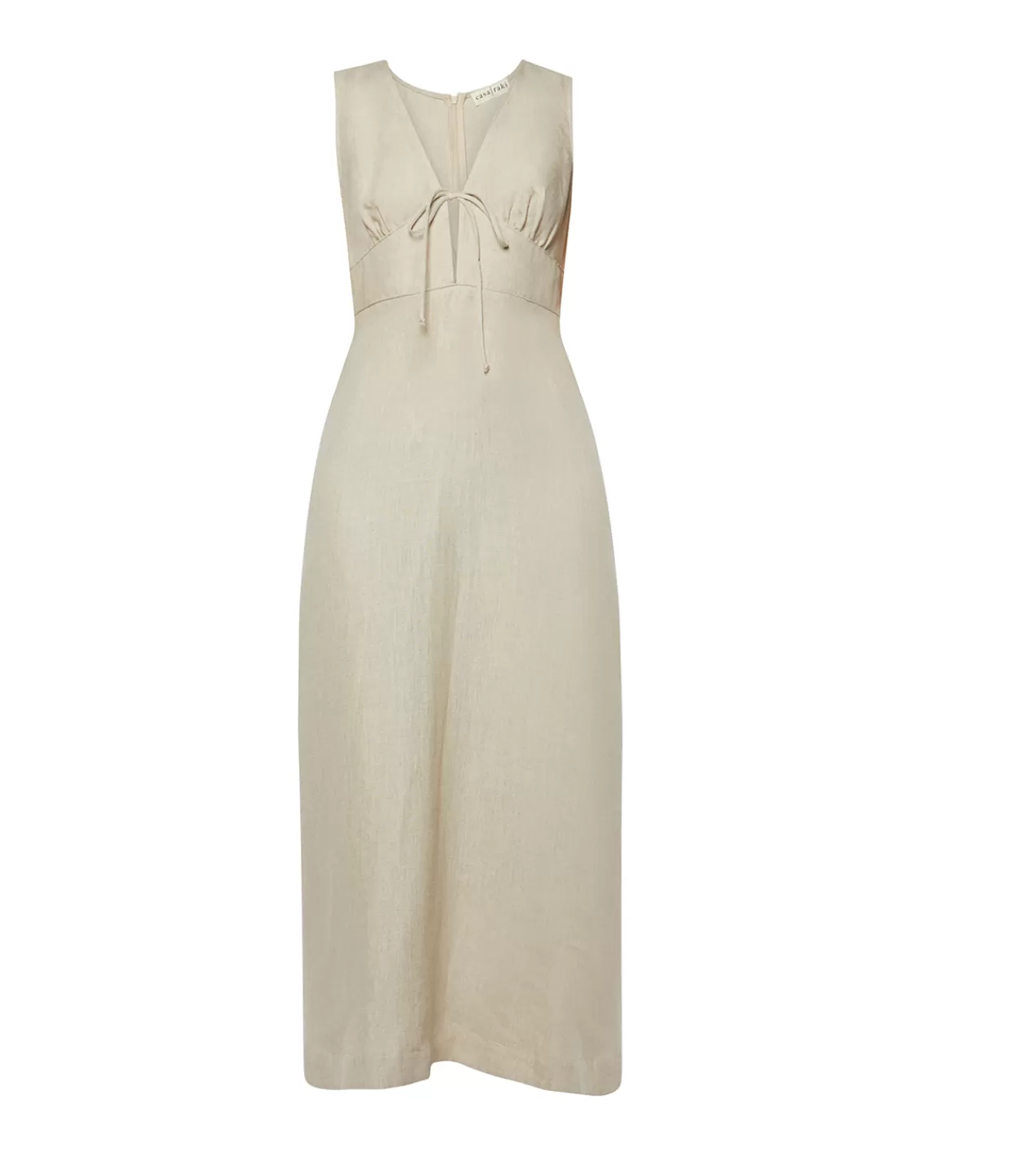 Best Sale Mimi Linen Bias Dress In Flax Dresses