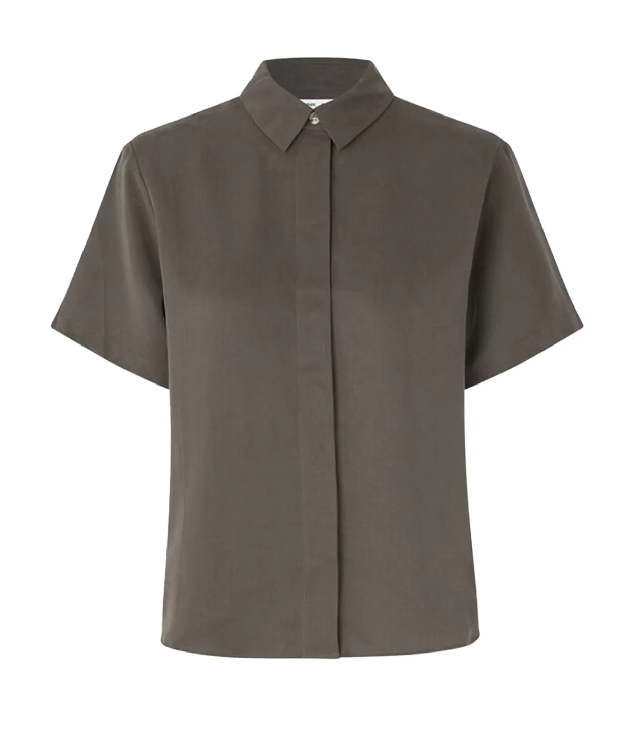 Best Mina Short Sleeve Shirt In Major Brown Tops