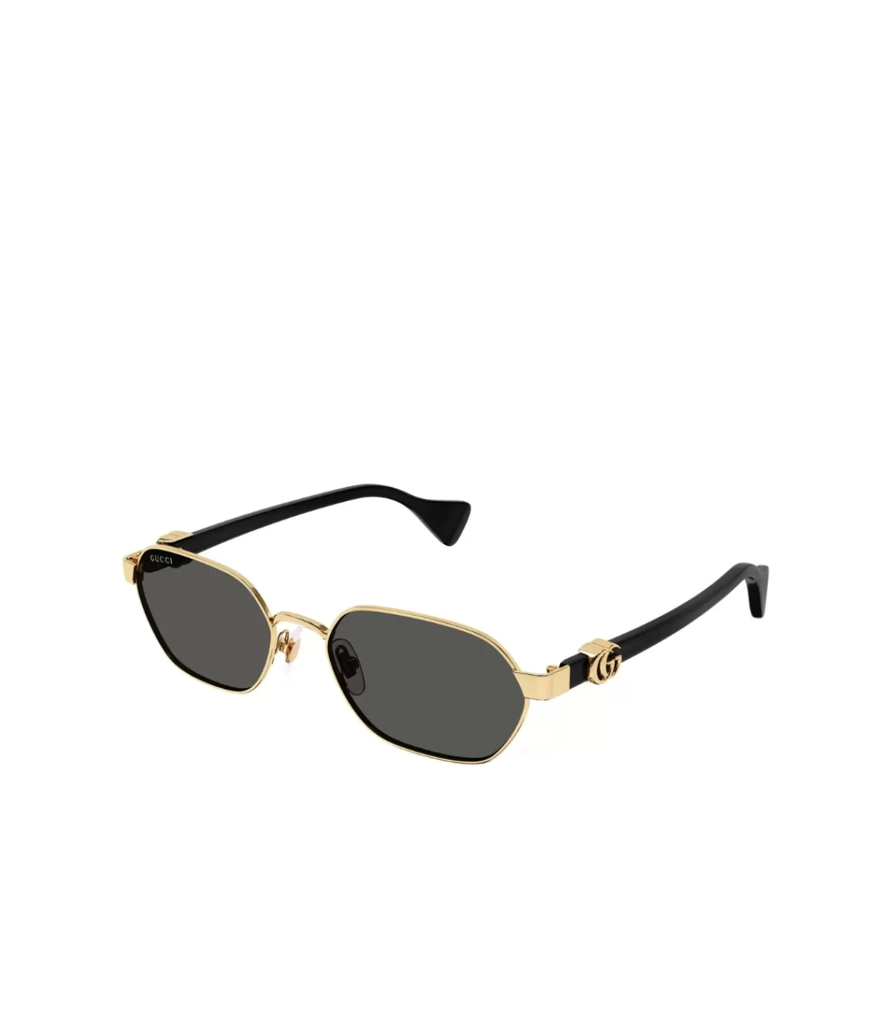 Outlet Mini Running Oval Shaped Sunglasses In Gold Sunglasses