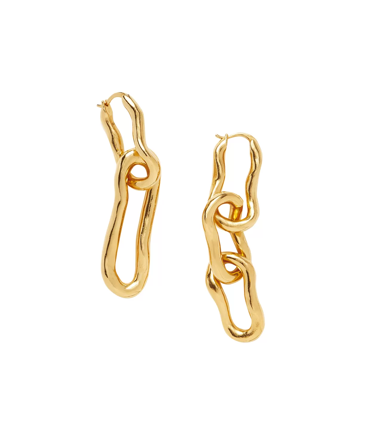 Discount Molten Ovate Mismatch Hoop Earrings Jewellery | Earrings