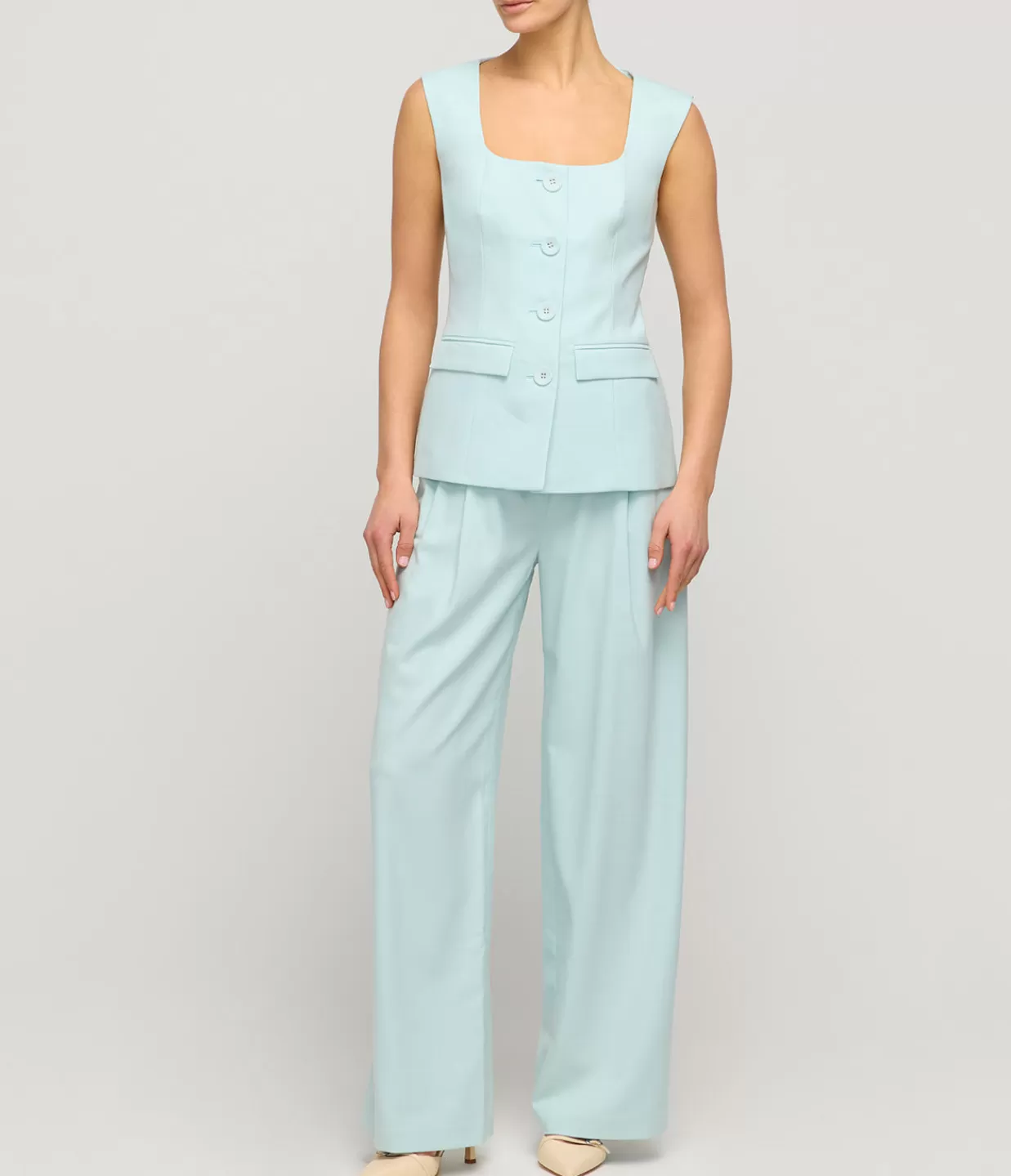 Cheap Nico Tailored Pants In Ice Blue Pants