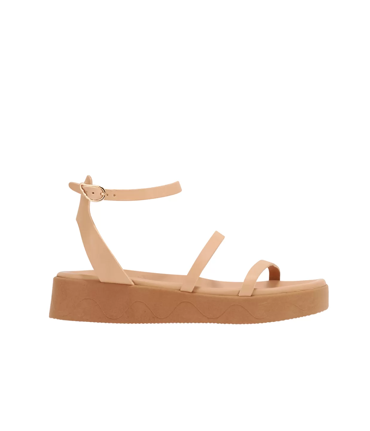 Hot Nissida Platform Sandal In Natural Flat Sandals