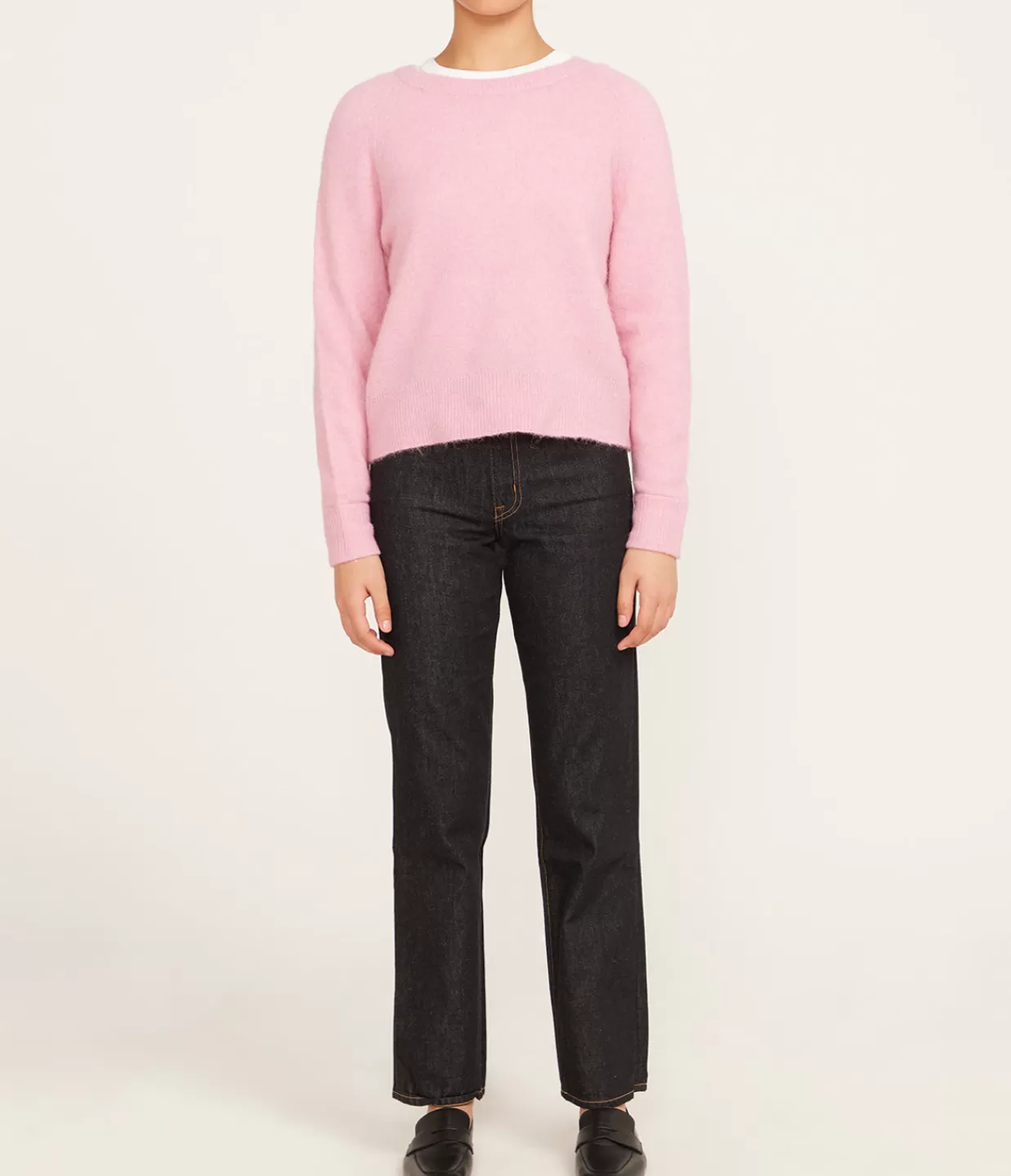 Fashion Nor O Short Knit In Orchid Smoke Knitwear